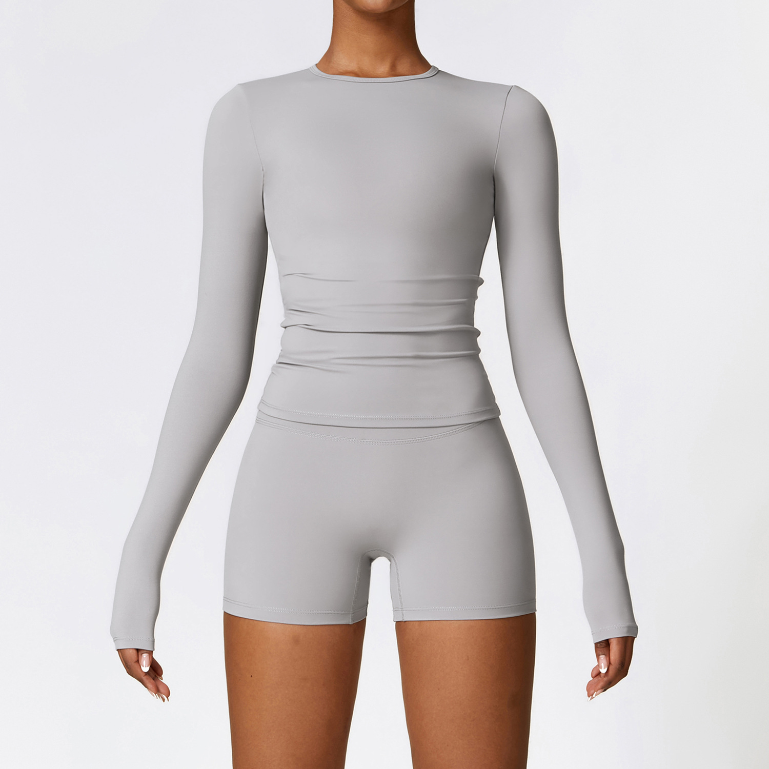 Classic Soft Fabirc Yoga Shorts Sets 3 Options 8519