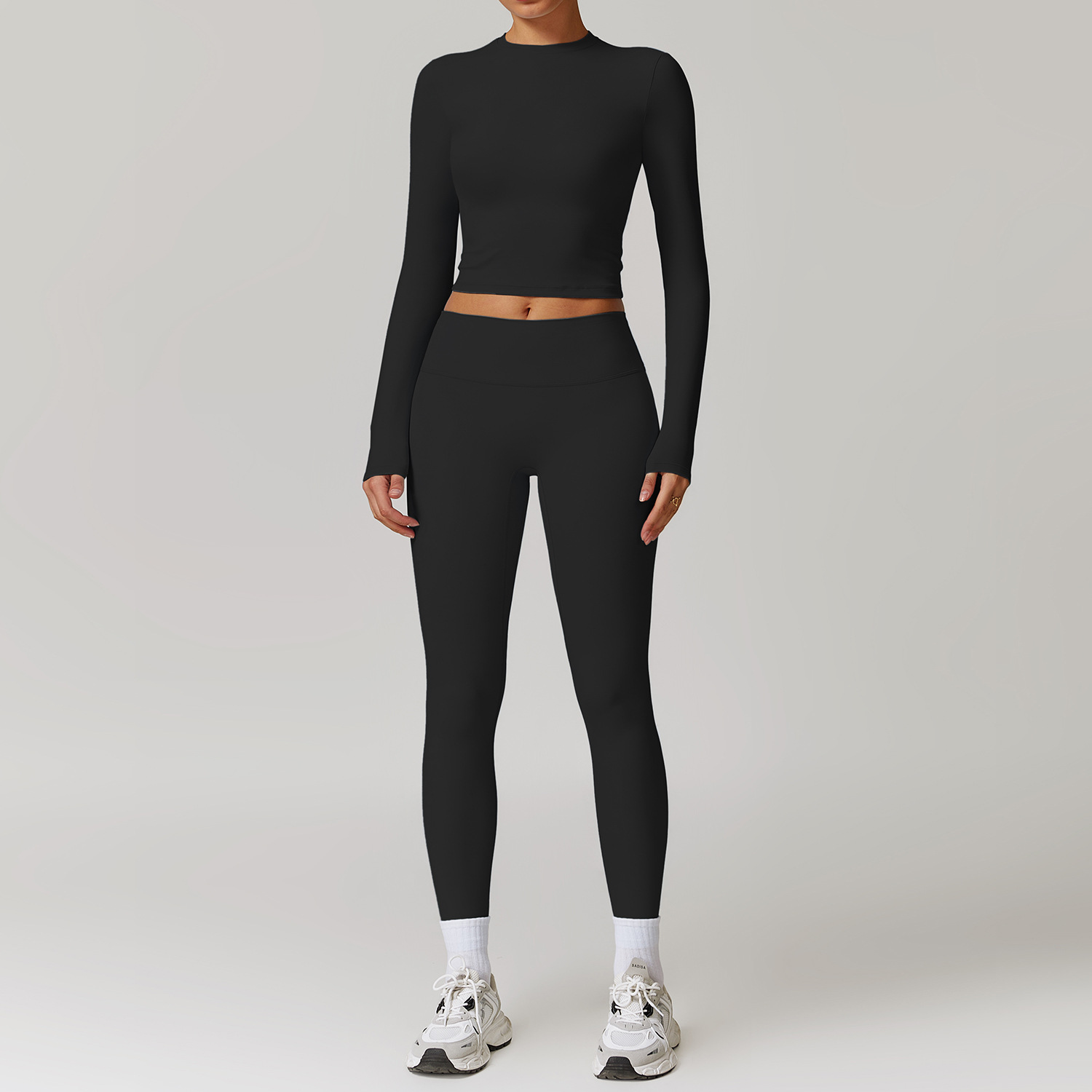 Classic Soft Fabirc Brushed Yoga Sets 2 Options 8886