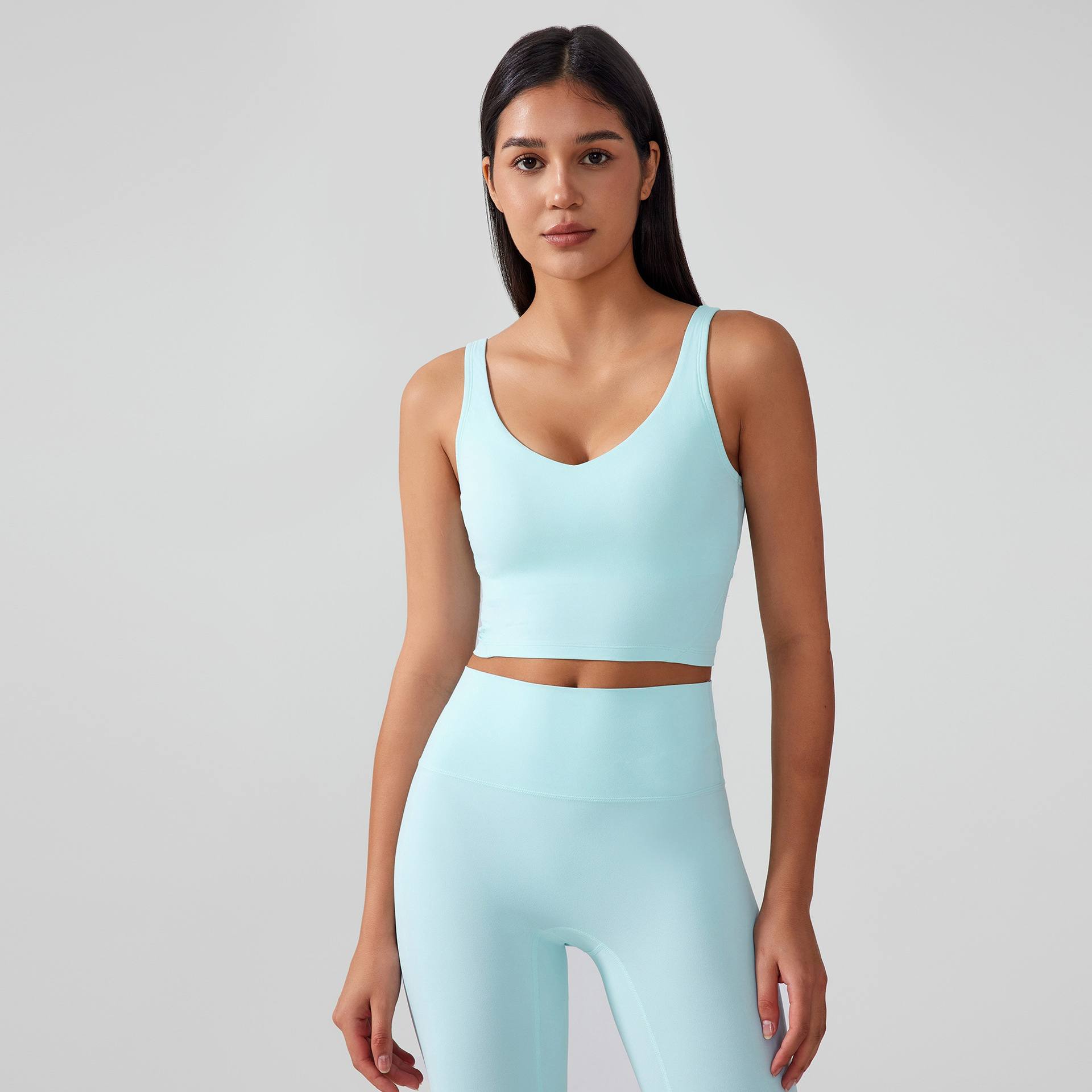 Nude Solid Color Yoga Tank Top AG001