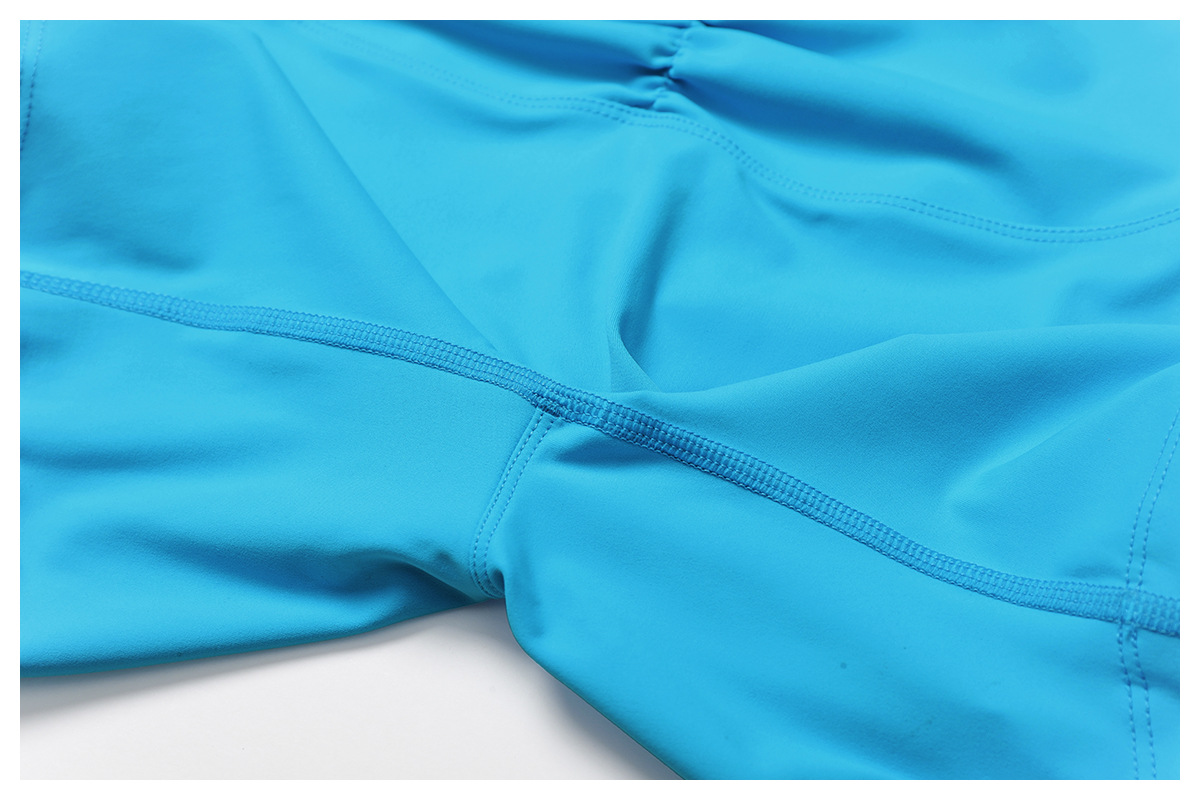 Soft Fabric Twist Pleats Yoga Shorts 9141