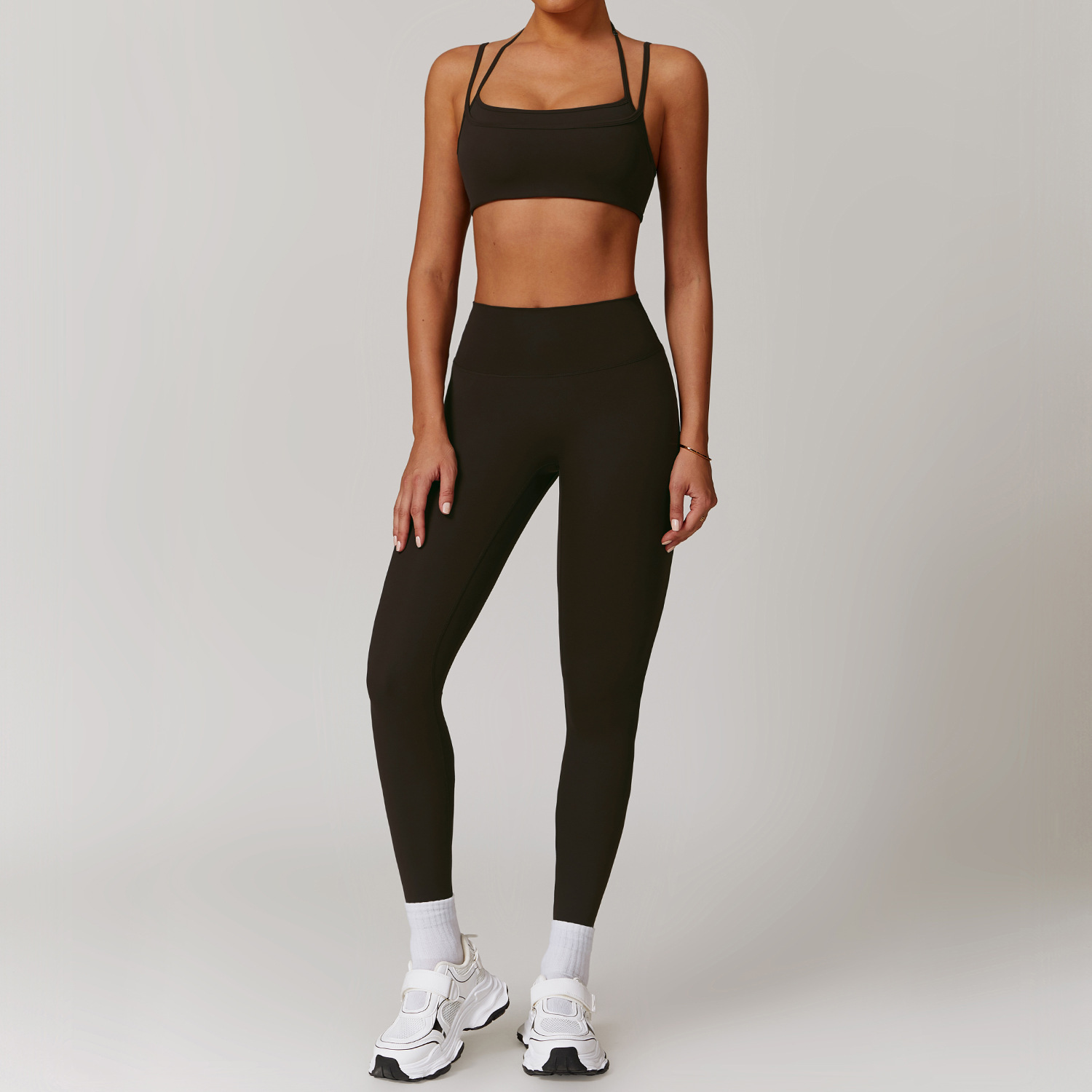 Soft Fabirc Asymmetric Yoga Sets 3 Options 9000