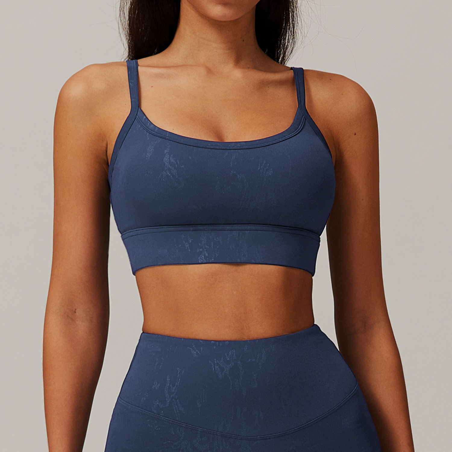 Hot Stamping Soft Fabric Yoga Bra 9140