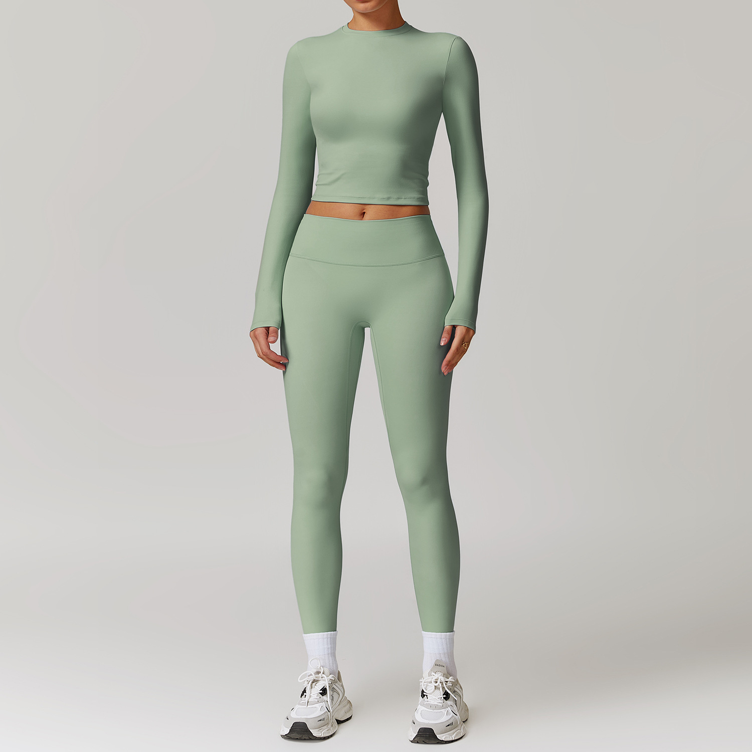 Classic Soft Fabirc Brushed Yoga Sets 2 Options 8886