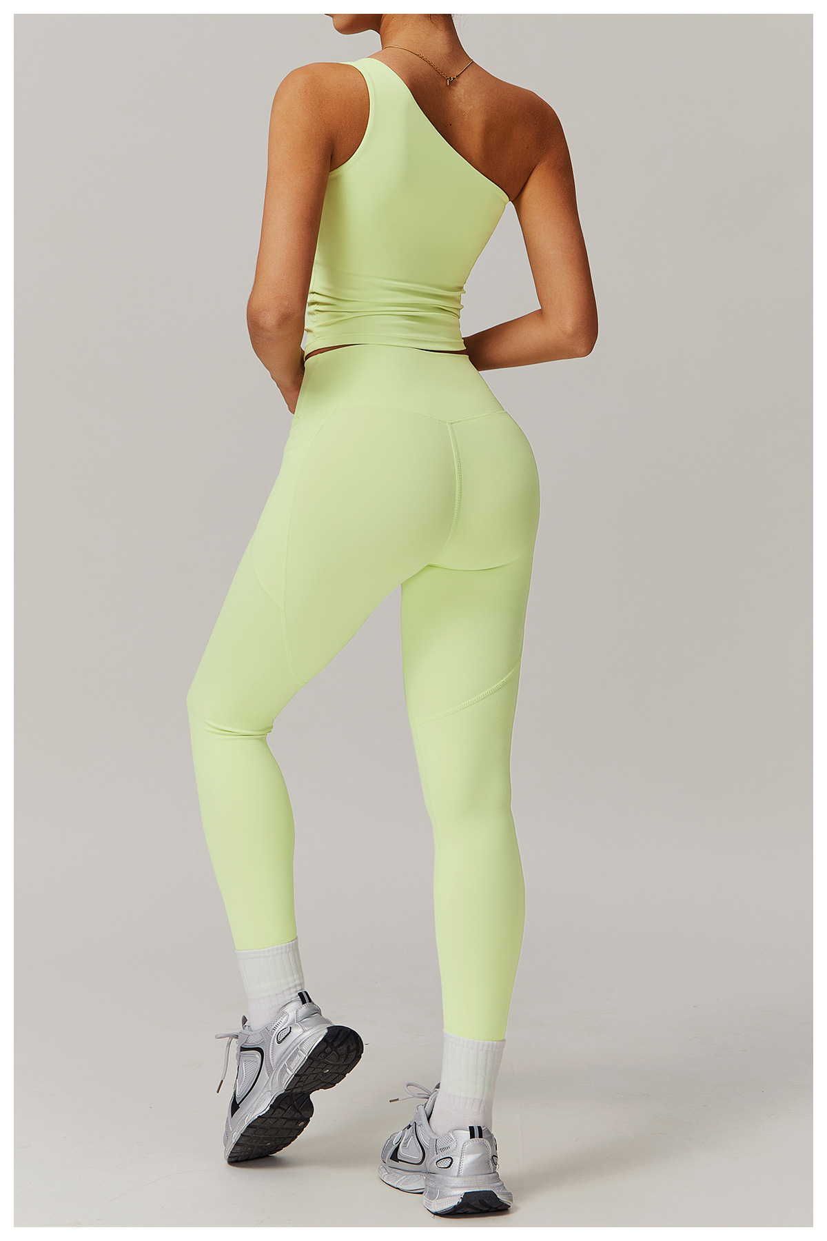 Soft Fabric One Shoulder Yoga Vest 8408