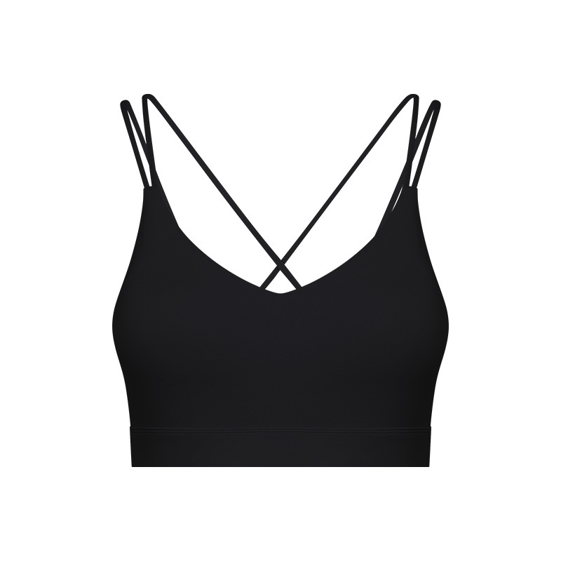Cross Back Solid Color Yoga Bras DAW032