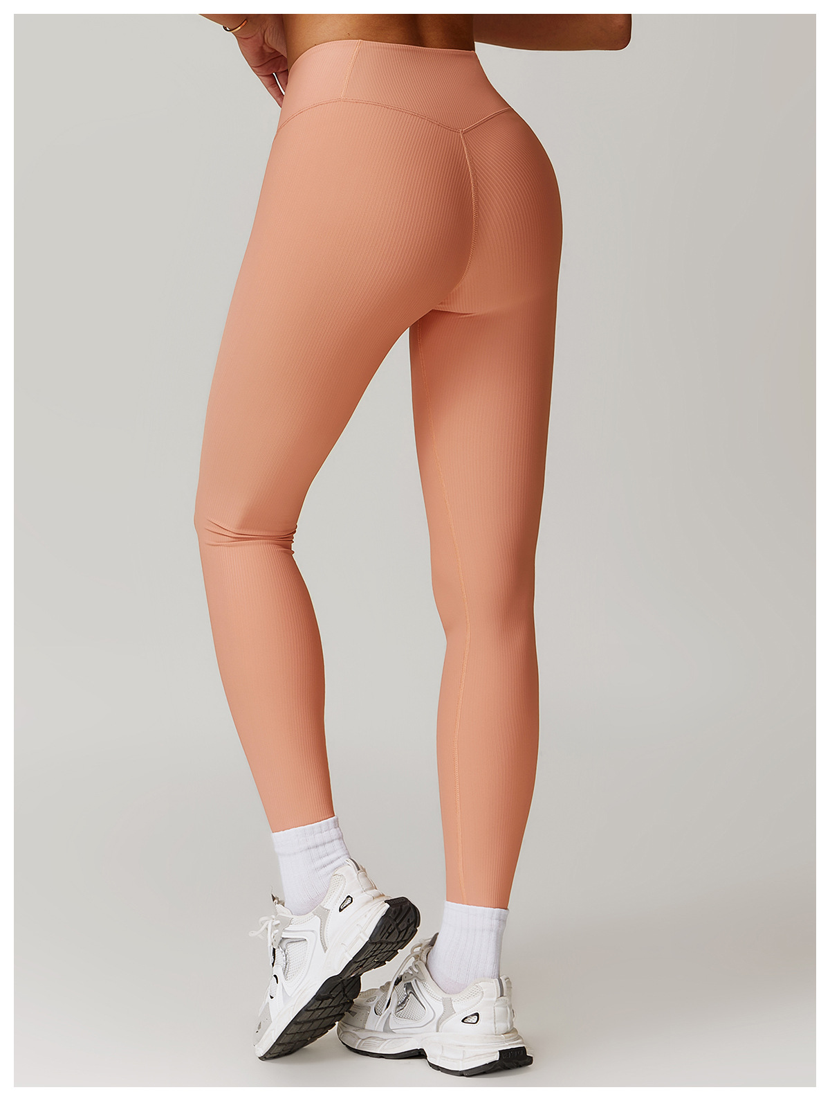 Curve Wasit Ribbed Yoga Leggings 8883
