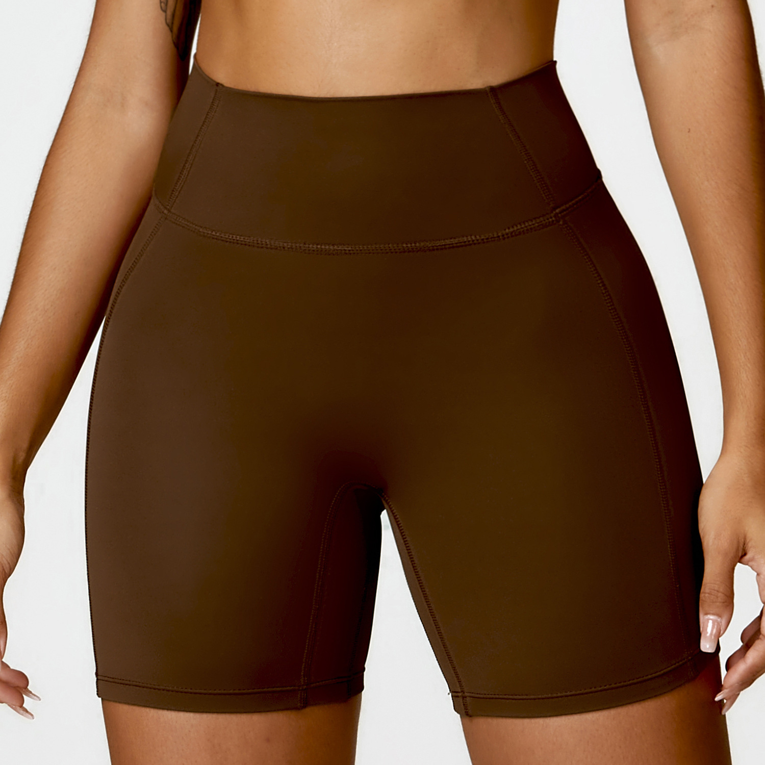 Soft Material Tummy Control Yoga Shorts 8503