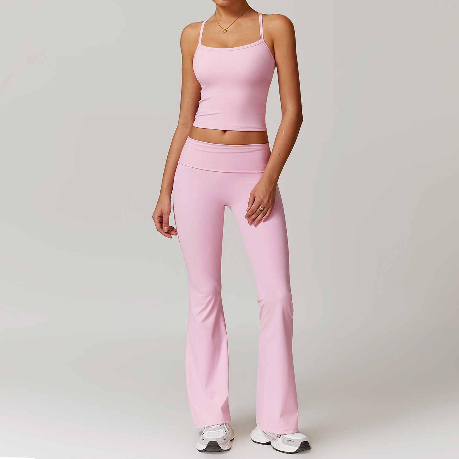 Classic Soft Fabirc Brushed Yoga Flare Sets 3 Options 8886
