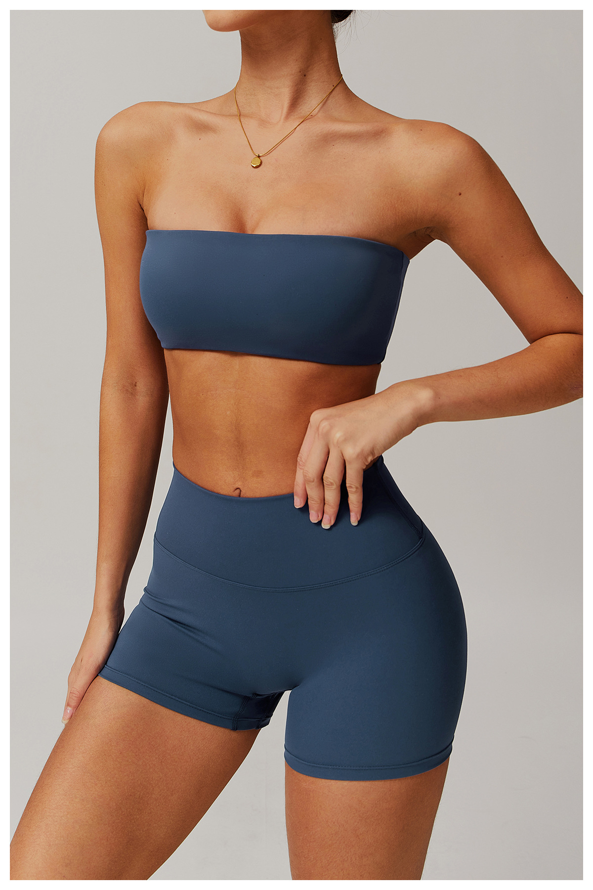 Soft Fabric Tube Yoga Bra 8075