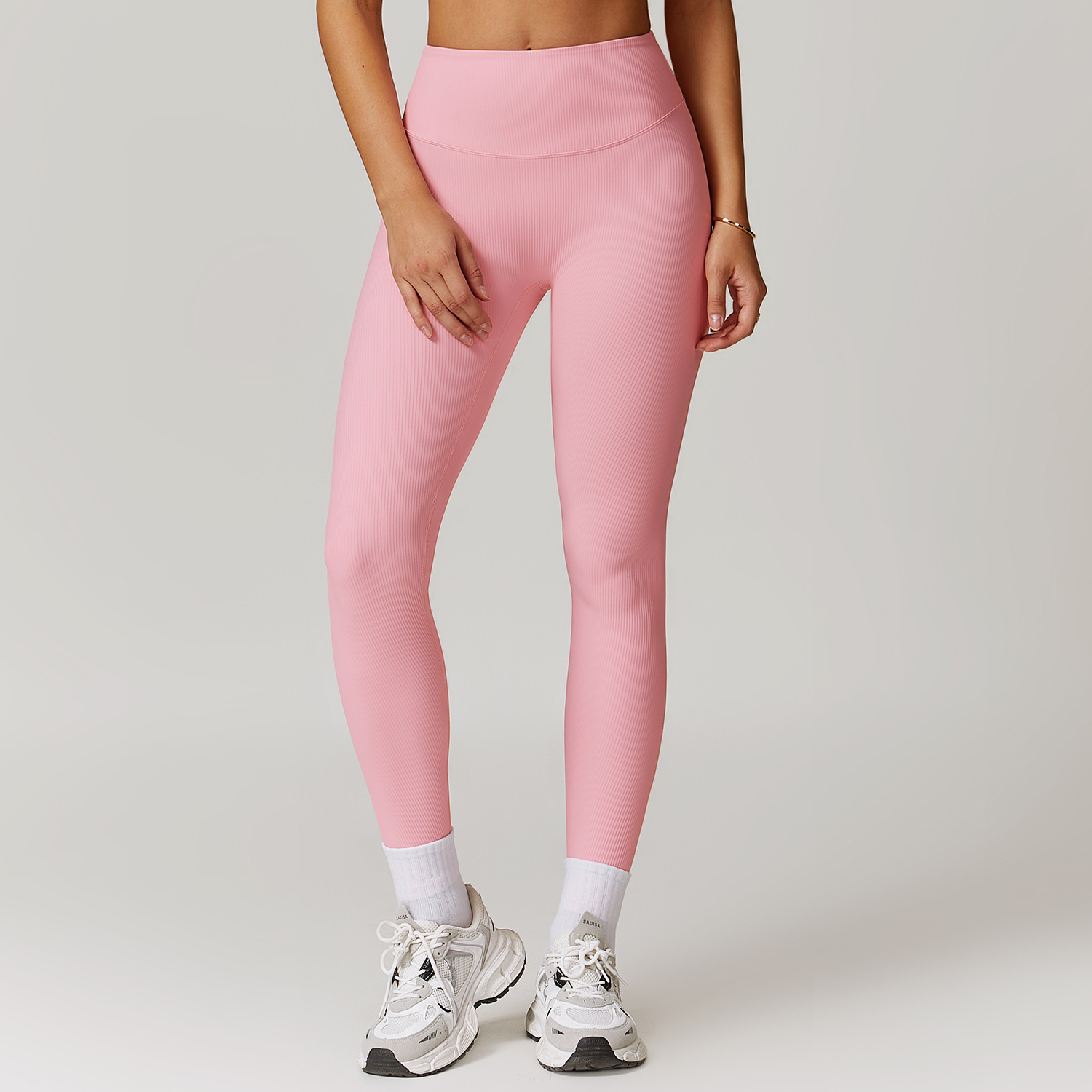 Curve Wasit Ribbed Yoga Leggings 8883