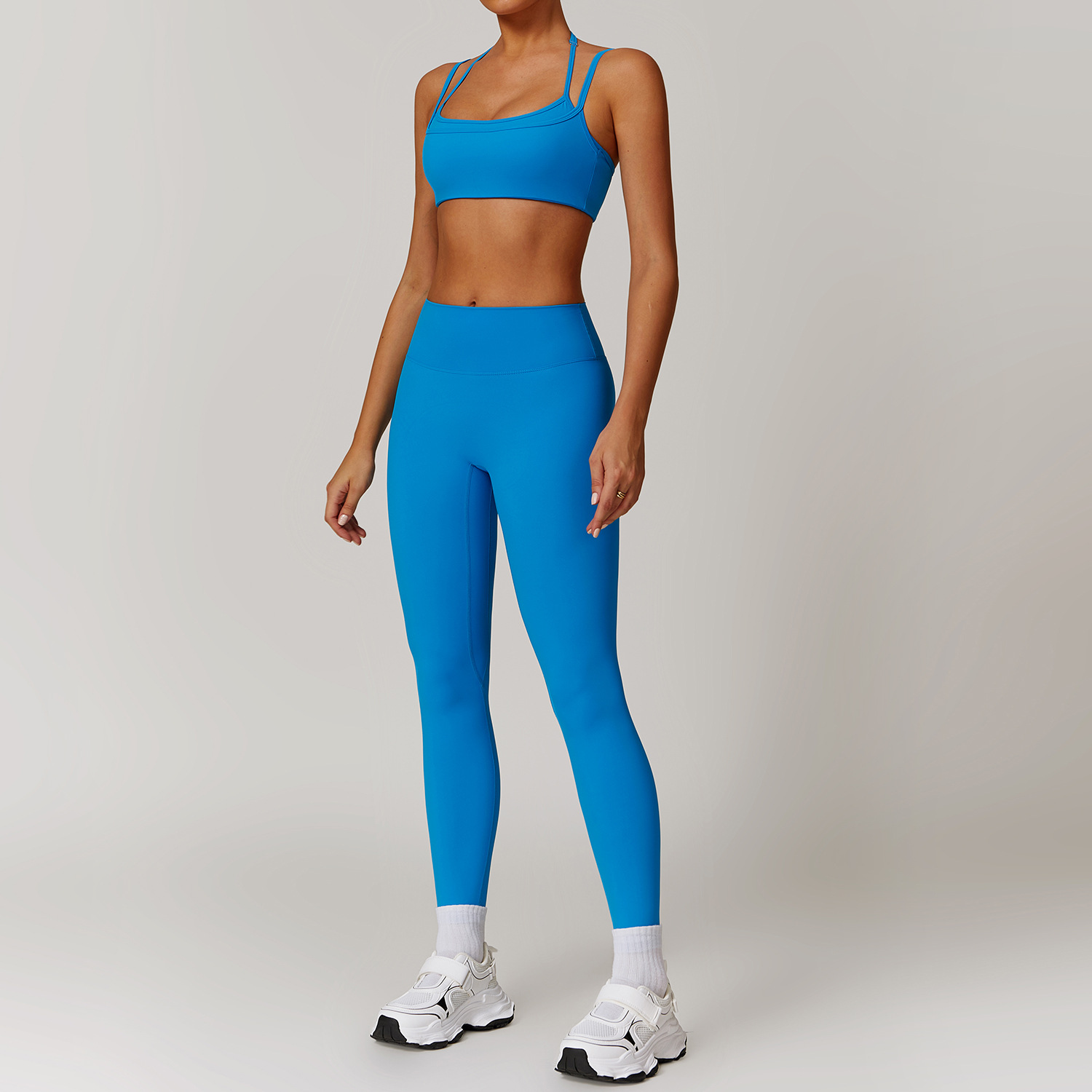 Soft Fabirc Asymmetric Yoga Sets 3 Options 9000