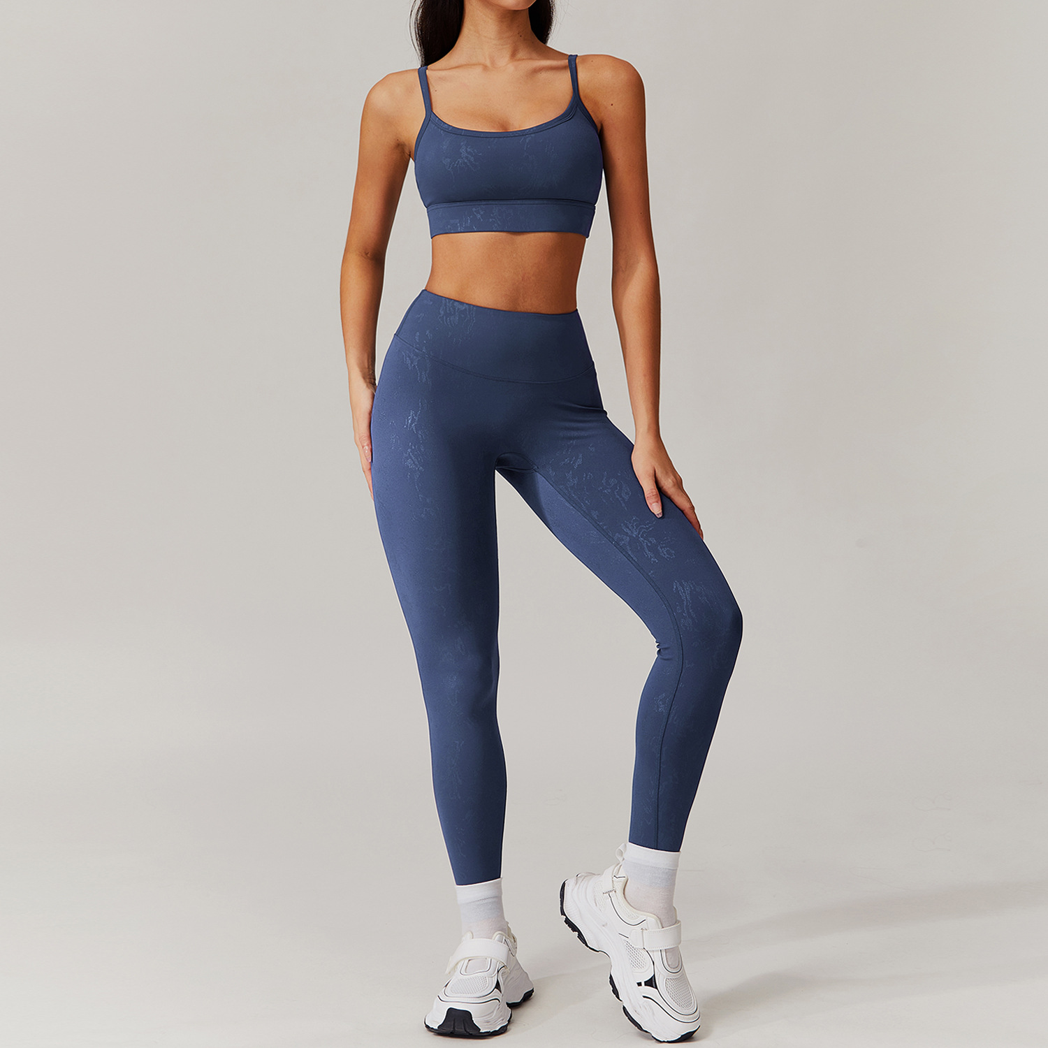 Hot Stamping Soft Fabric Yoga Sets 9140