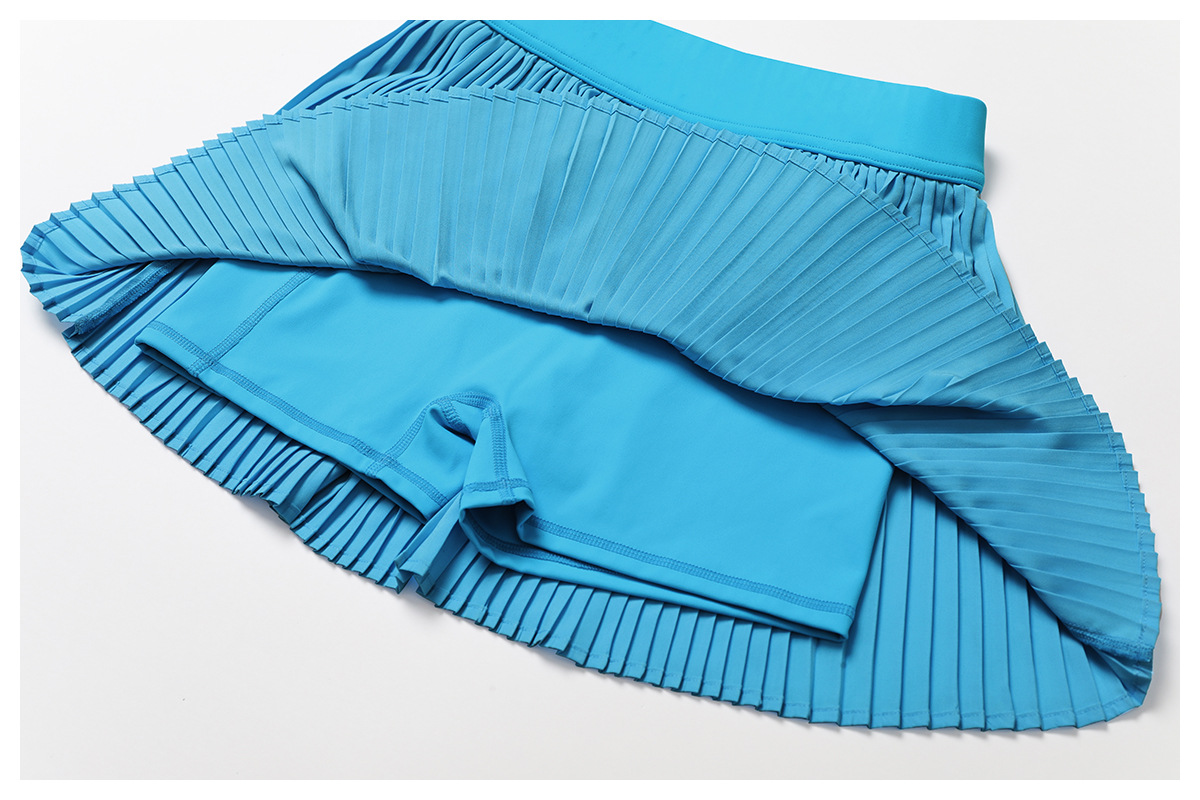 Soft Fabric Twist Pleats Flare Tennis Sets 2 Options 8782