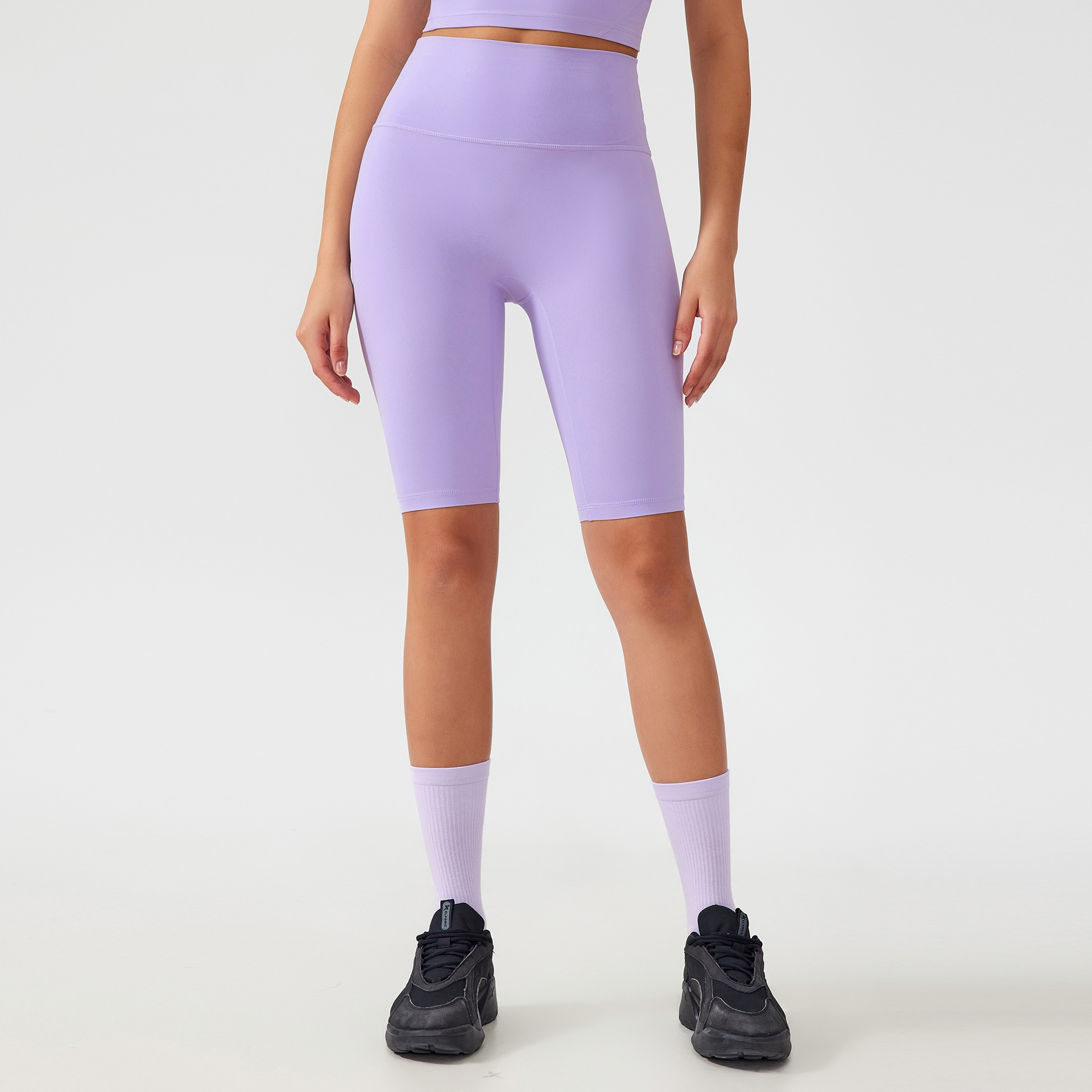 Free Size Nude Butt-lifting Fifth Pants Yoga Shorts AG004