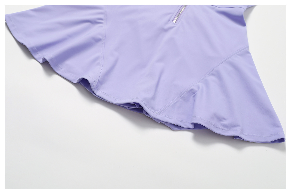 Soft Fabric Zip Down Tennis Dress 8832