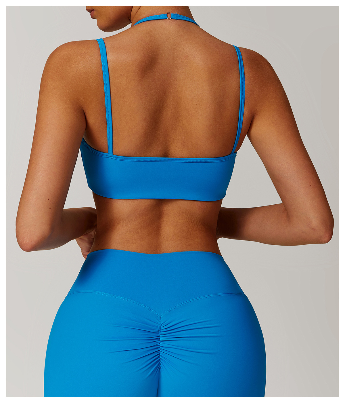 Soft Fabric Doublue Straps Yoga Bra 9000