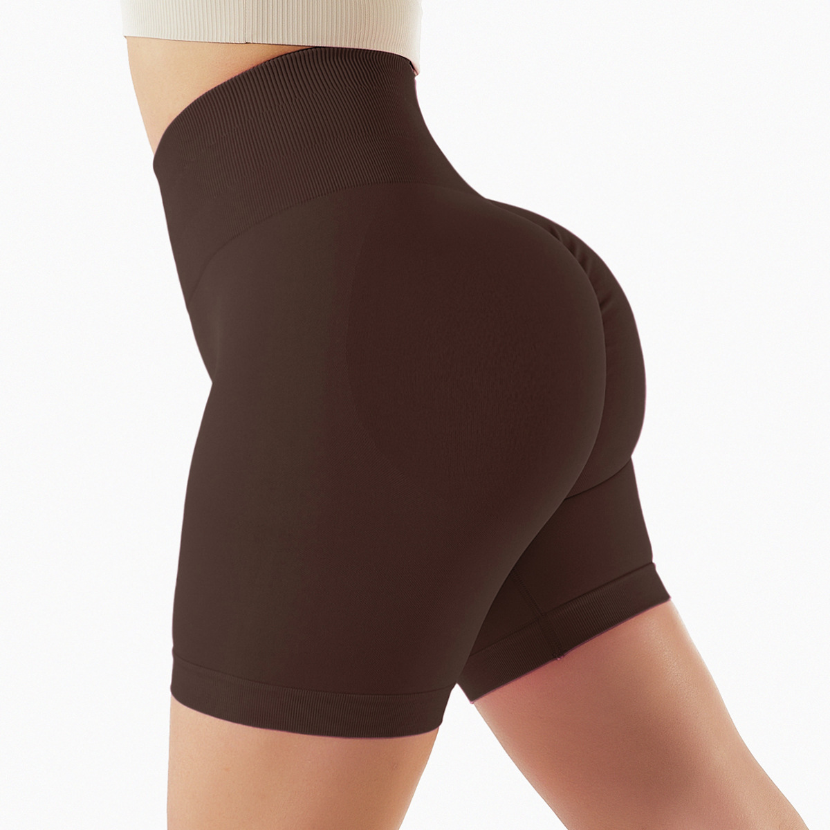 Seamless Butt-Contour Yoga Shorts 6363
