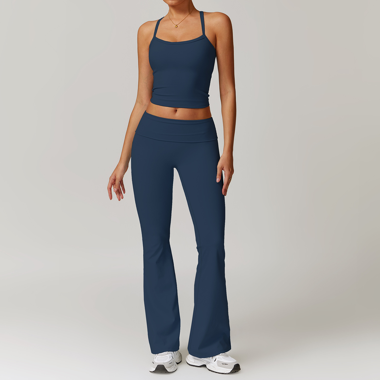Classic Soft Fabirc Brushed Yoga Flare Sets 3 Options 8886