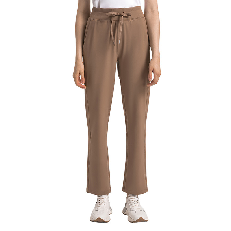 Drawstring High Waist Lift Hip Nude Yoga Pants DP389