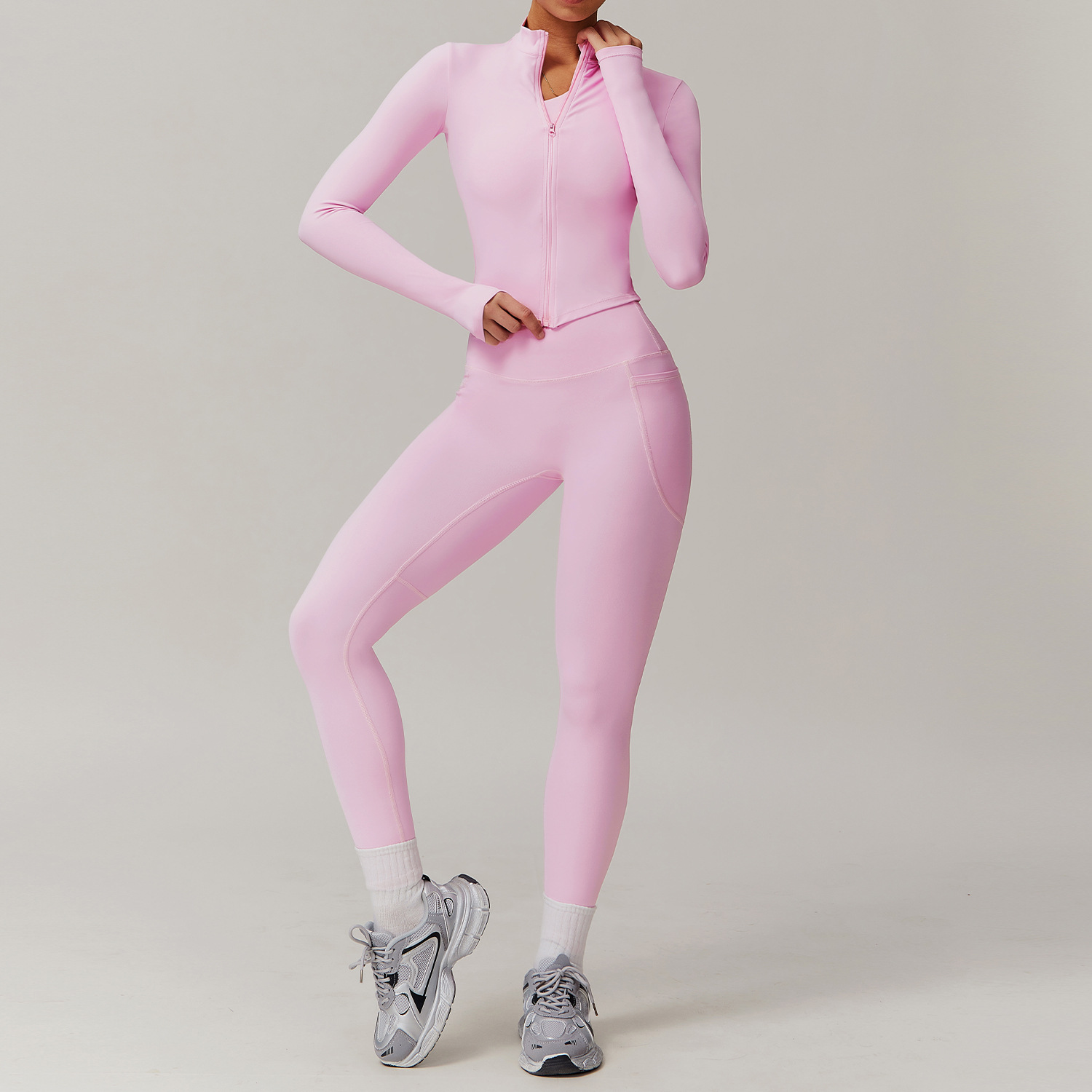 Soft Fabric One Shoulder Yoga Sets 4 Options 8408