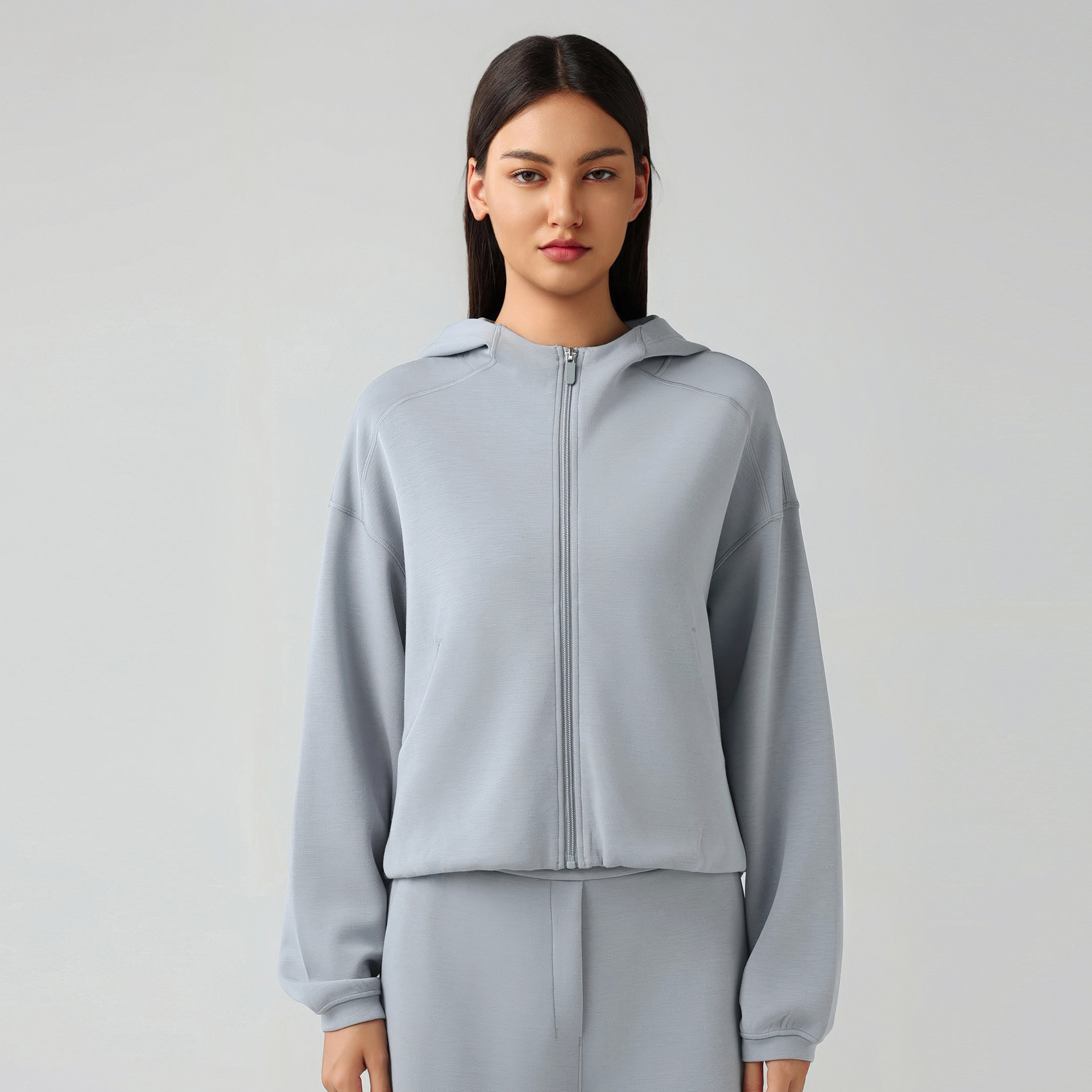 Zipper Soft  Air-layer Casual Sweatshirts DAW166