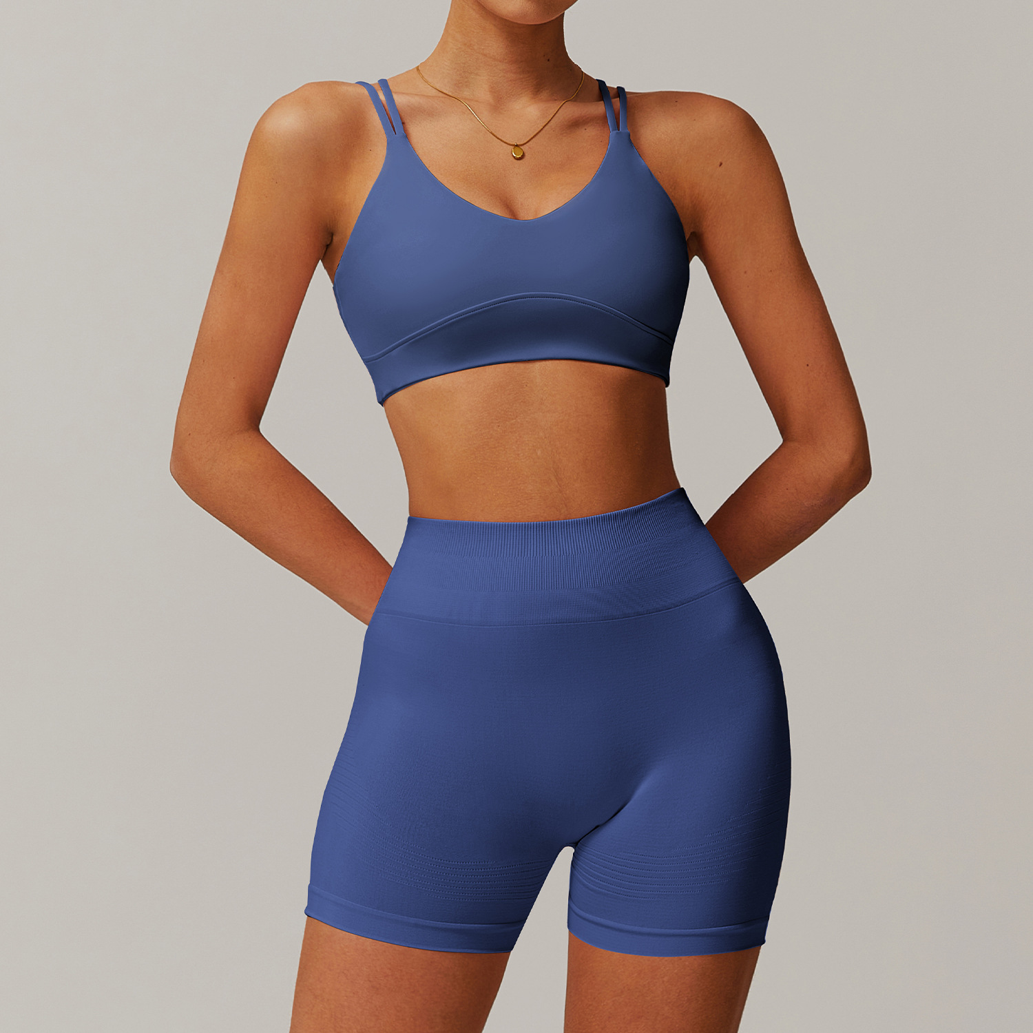 Soft Fabric And Seamless Scrunch Yoga Sets 4001