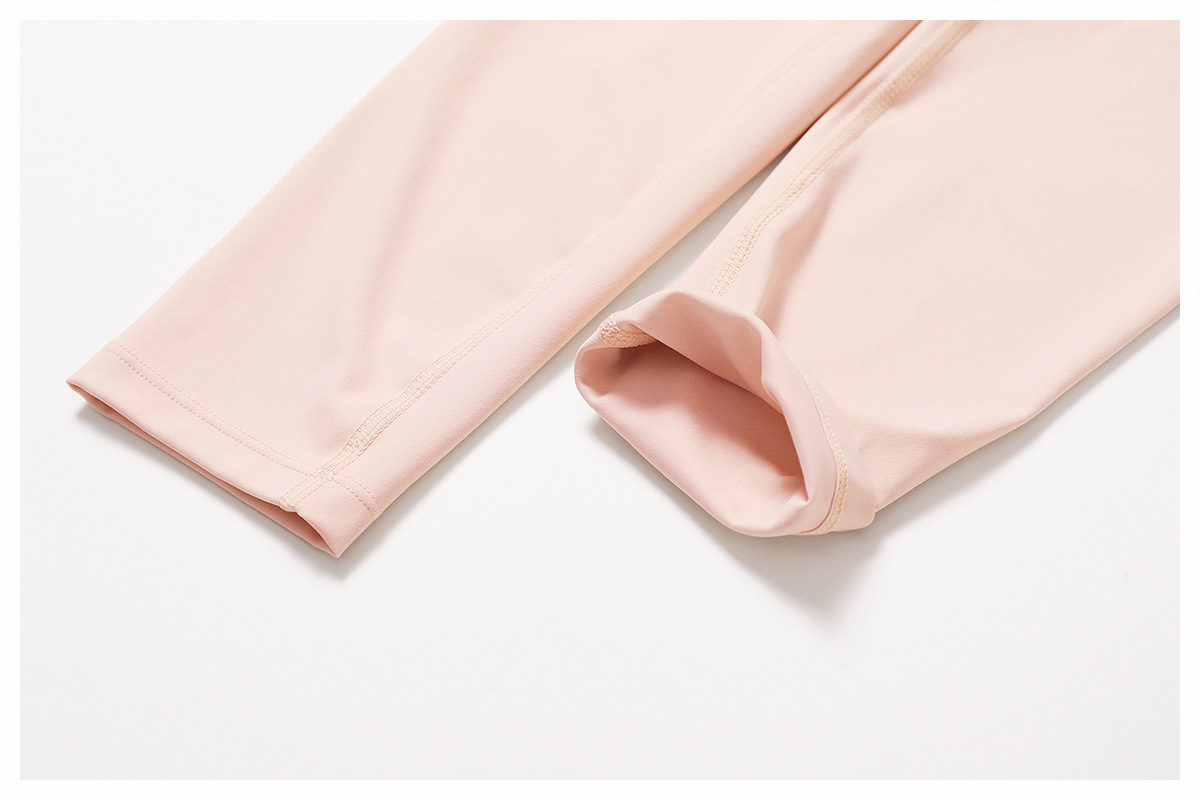 Soft Fabric Yoga Leggings With Pleated Pockets 9139