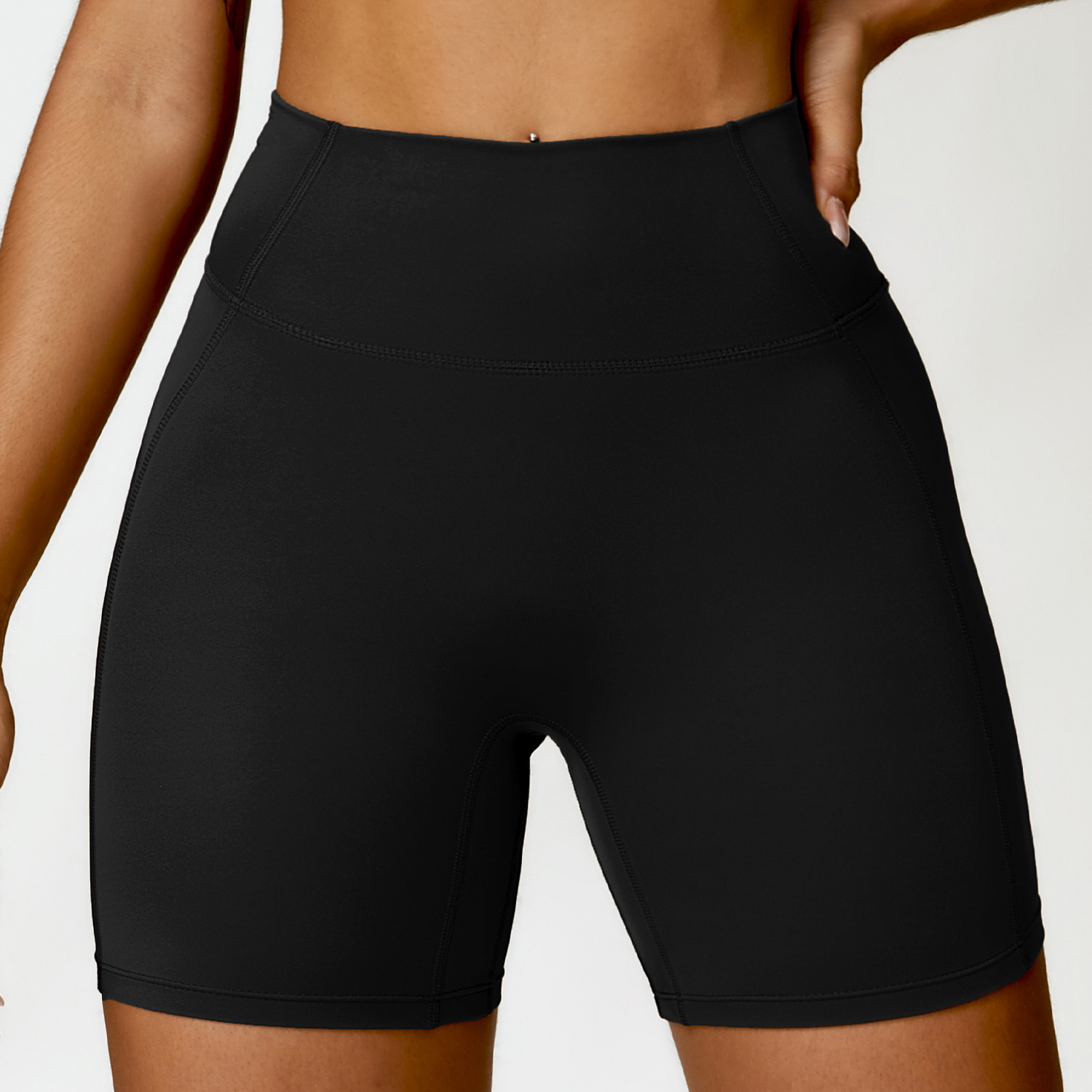 Soft Material Tummy Control Yoga Shorts 8503