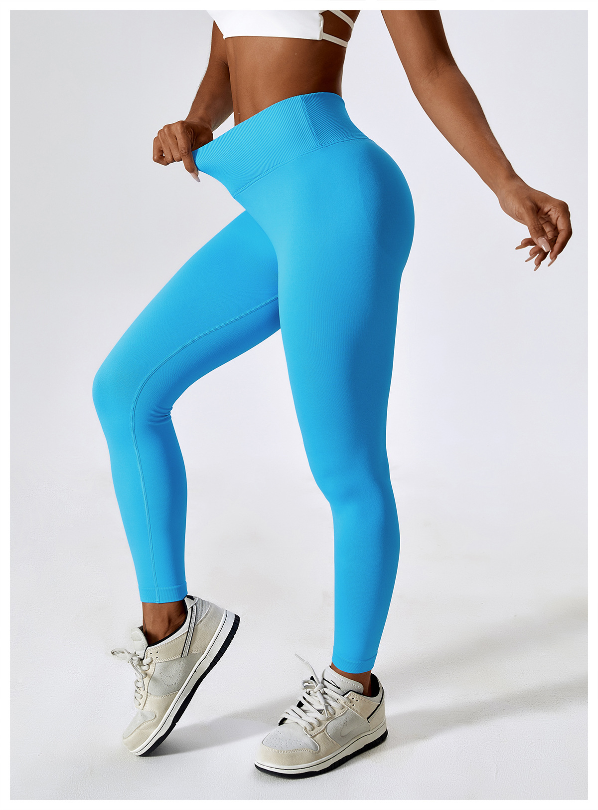 Scrunch Seamless V-Cut Yoga Leggings 4596