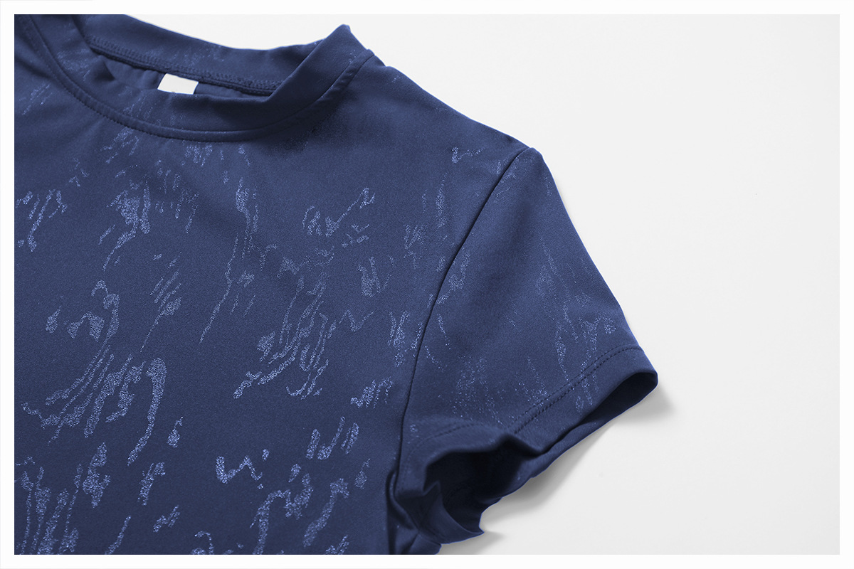 Hot Stamping Soft Fabric Crop Yoga Top 9140