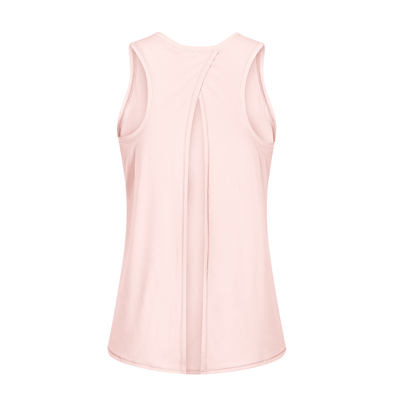 Nude Breathable Sleeveless Quick Dry Yoga Tank Top S2027