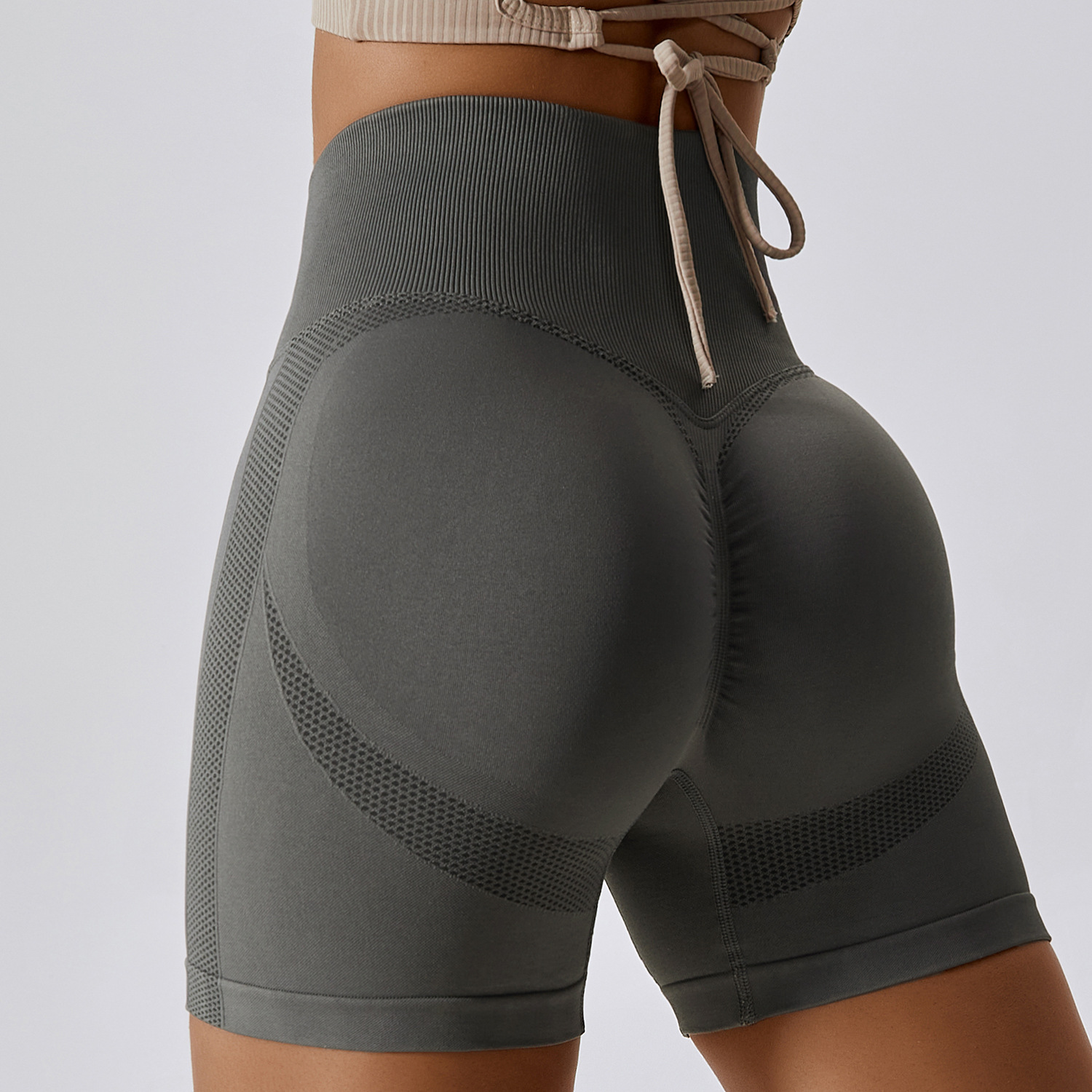 Butt Contour Seamless Yoga Shorts 6415