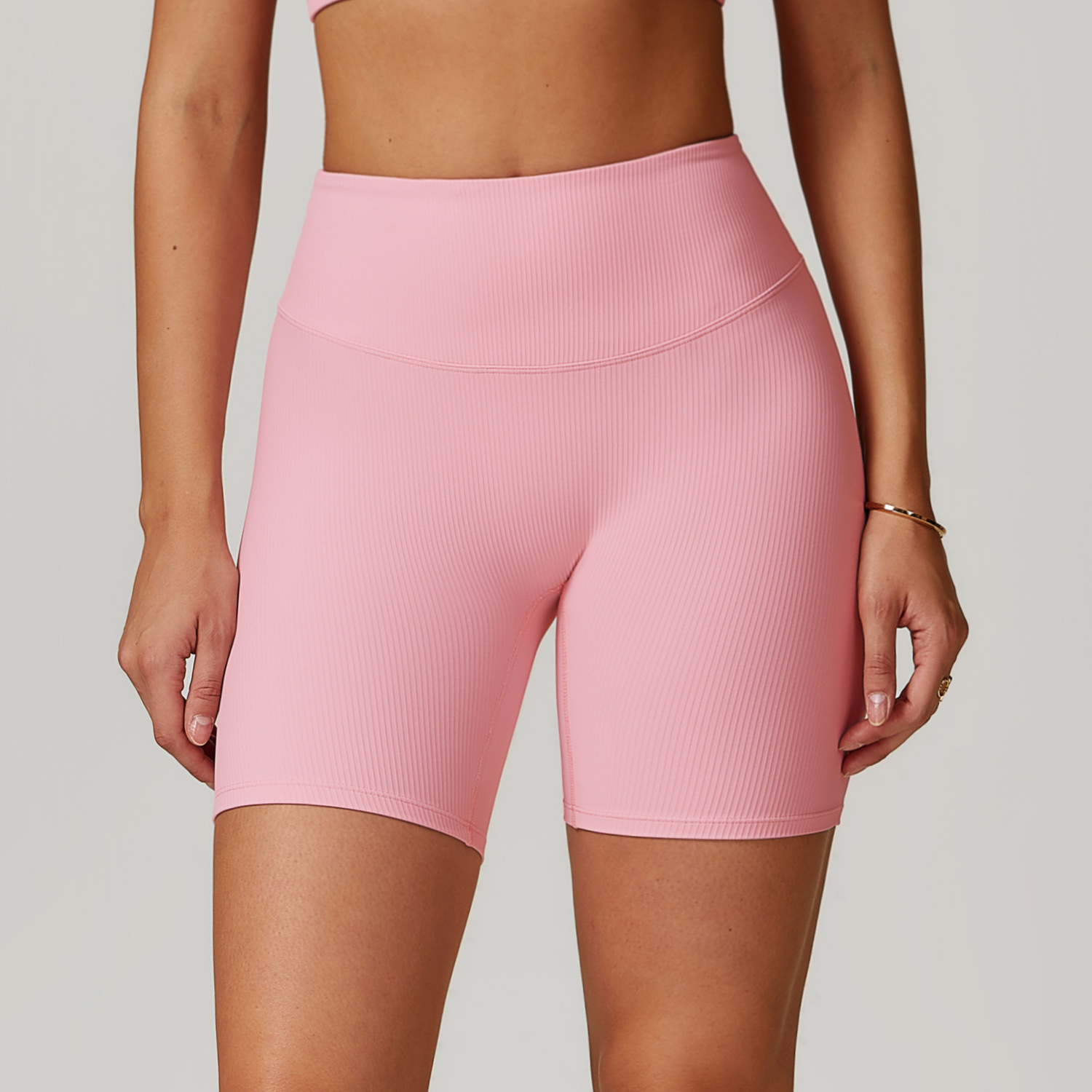Curve Wasit Ribbed Yoga Shorts 8883