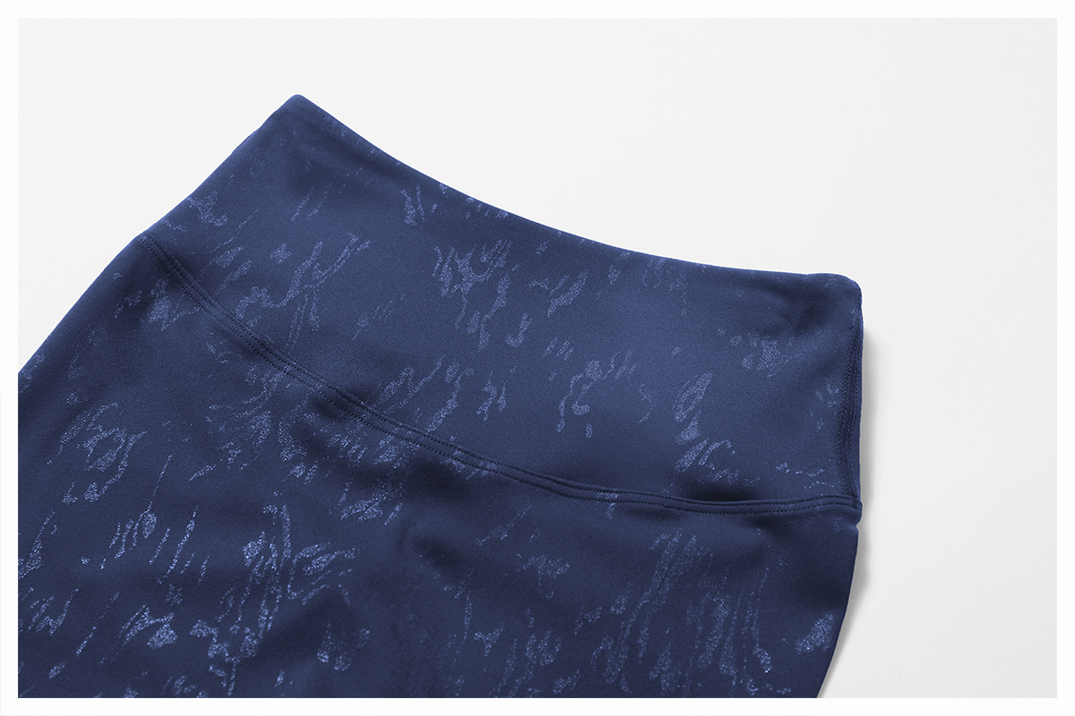 Hot Stamping Soft Fabric Yoga Shorts 9140