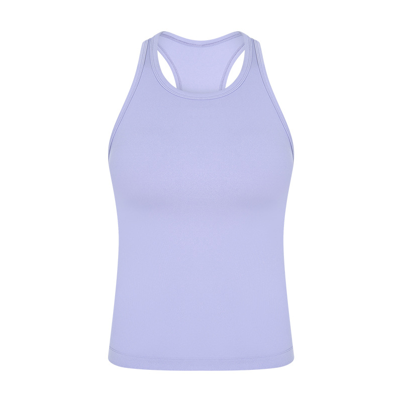 Nude Sleeveless Sexy Yoga Tank Top DT343