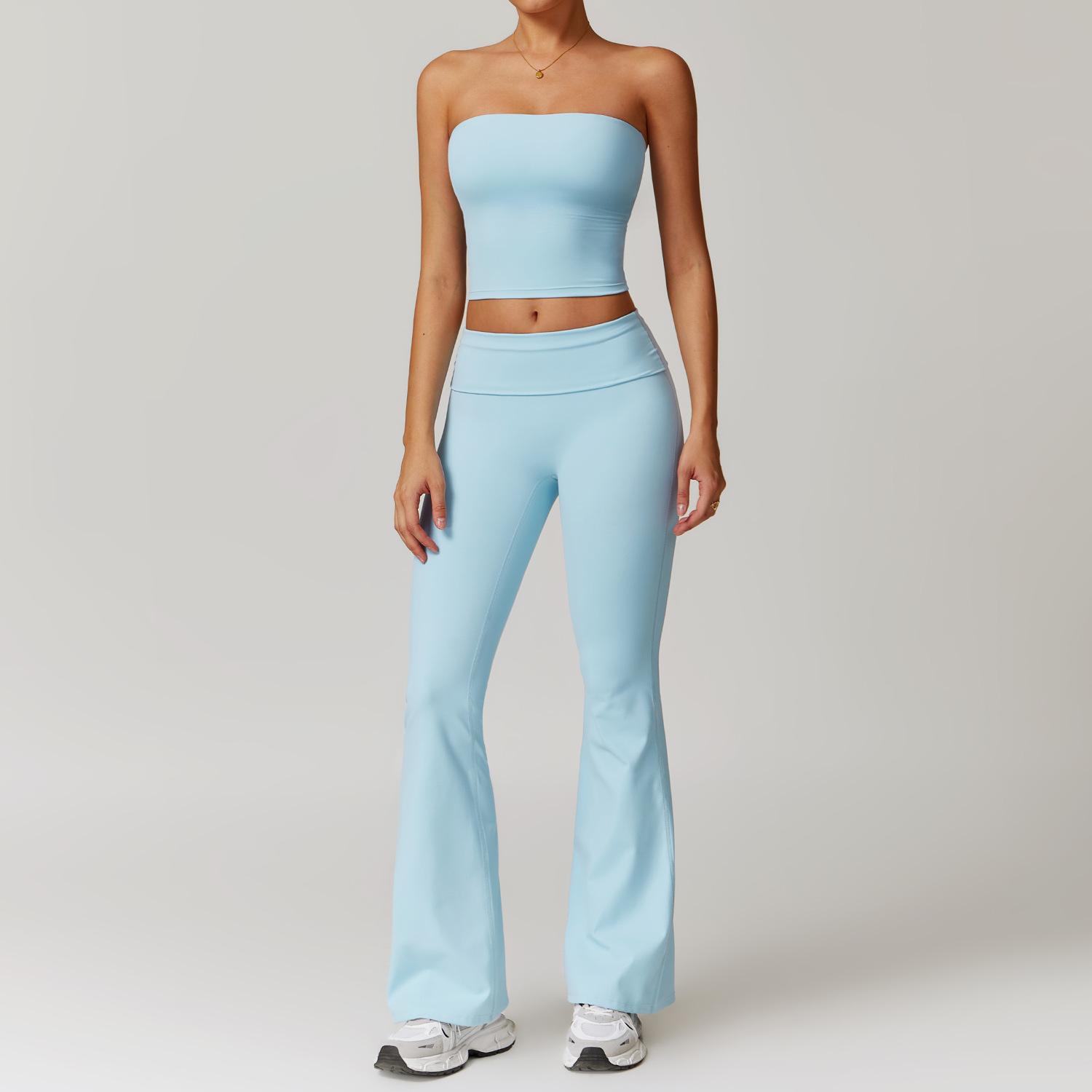Classic Soft Fabirc Brushed Yoga Flare Sets 3 Options 8886