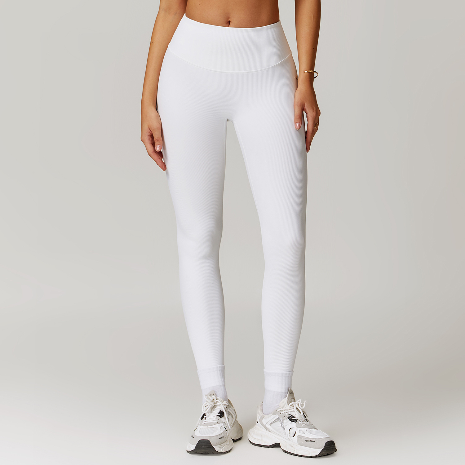 Curve Wasit Ribbed Yoga Leggings 8883