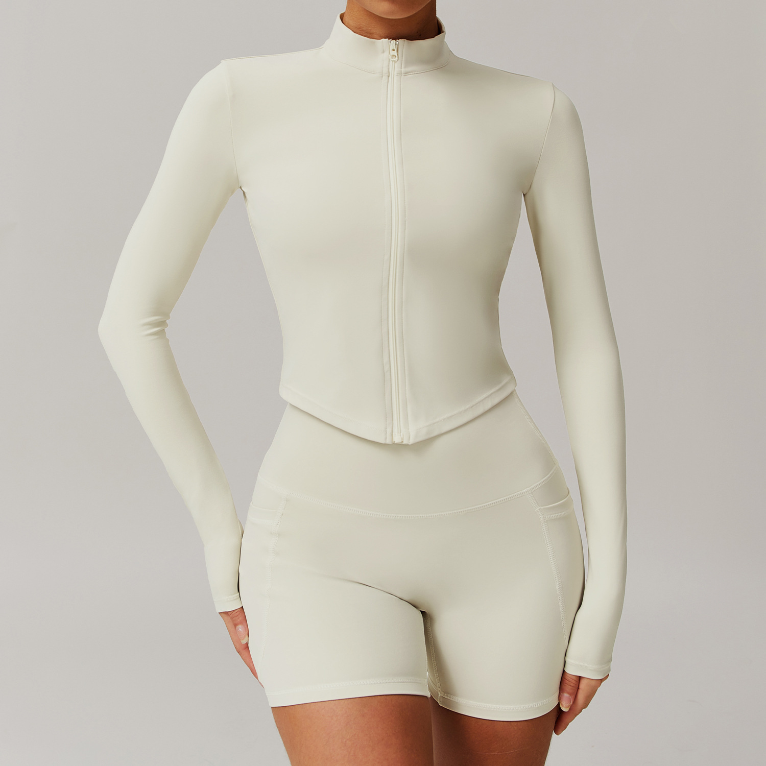 Soft Fabric One Shoulder Yoga Sets 4 Options 8408