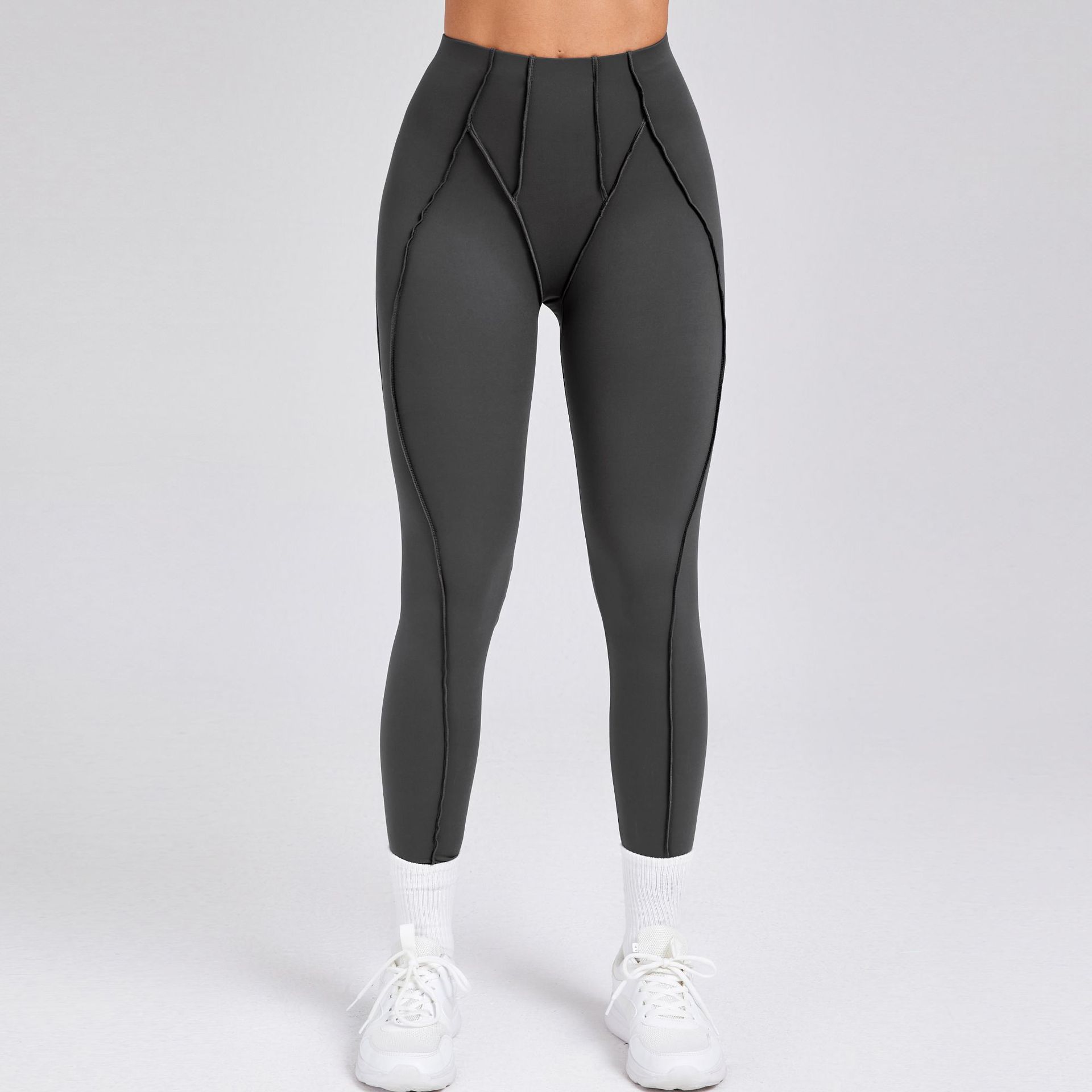 Three-Dimensional Beauty Tight High Waist Fitness Outside Running Exercise Pants  QS87652