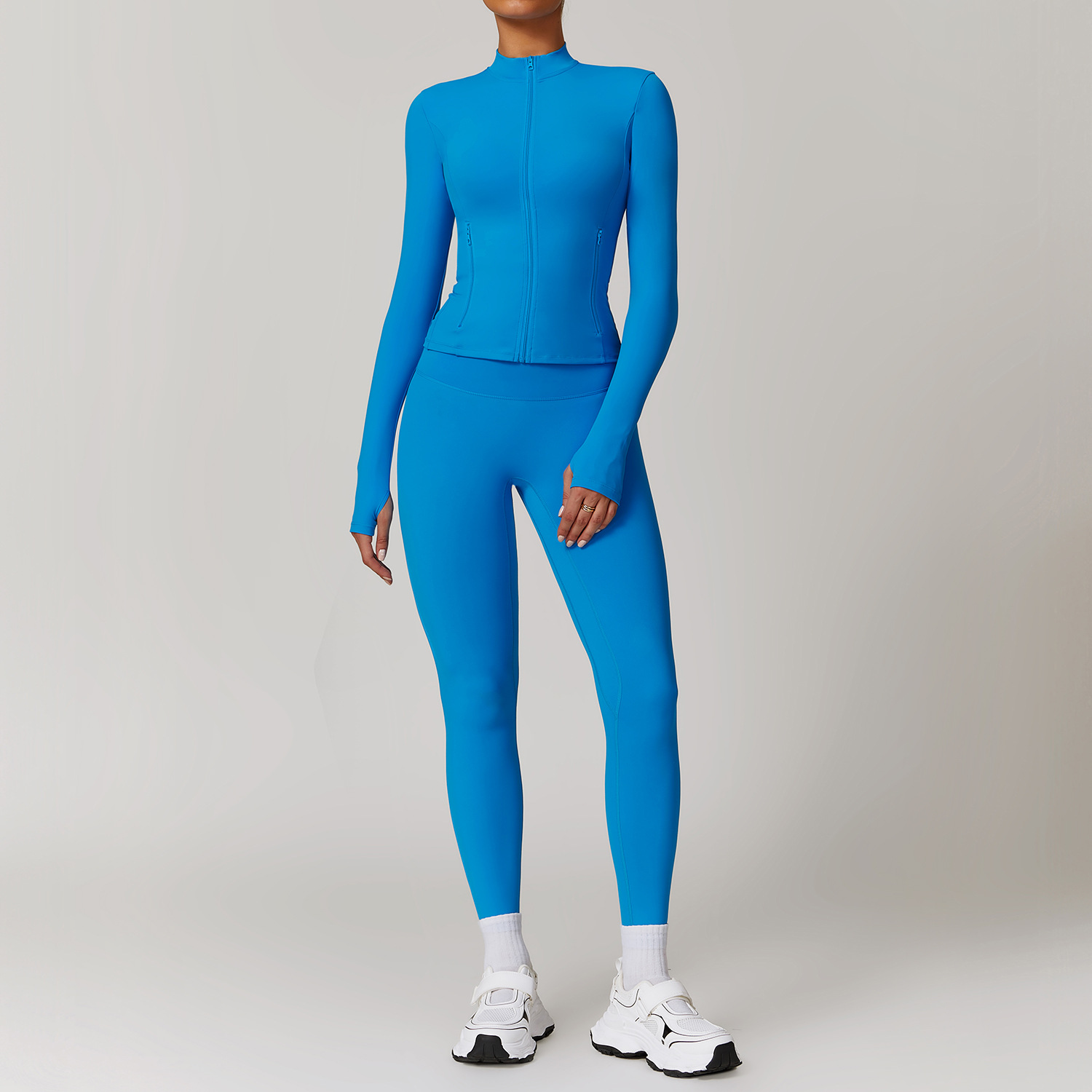 Soft Fabirc Asymmetric Yoga Sets 3 Options 9000