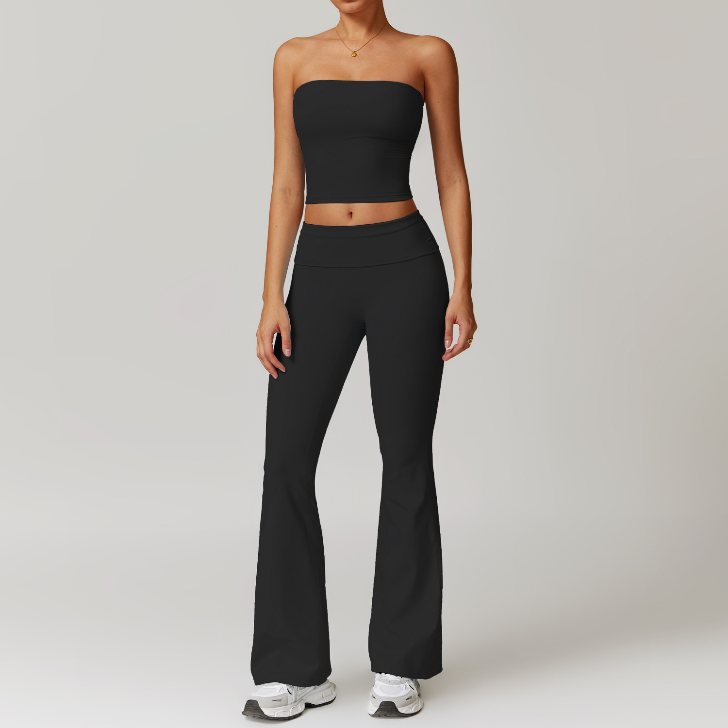 Classic Soft Fabirc Brushed Yoga Flare Sets 3 Options 8886
