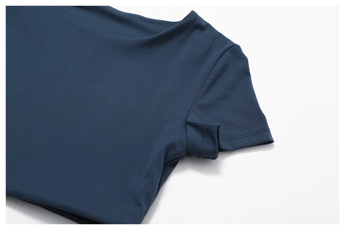 Soft Fabric Short Sleeves Crop Yoga Top 8519
