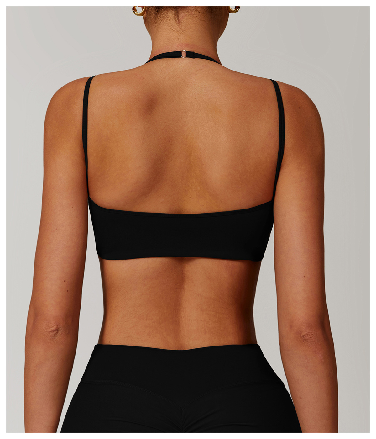 Soft Fabric Doublue Straps Yoga Bra 9000