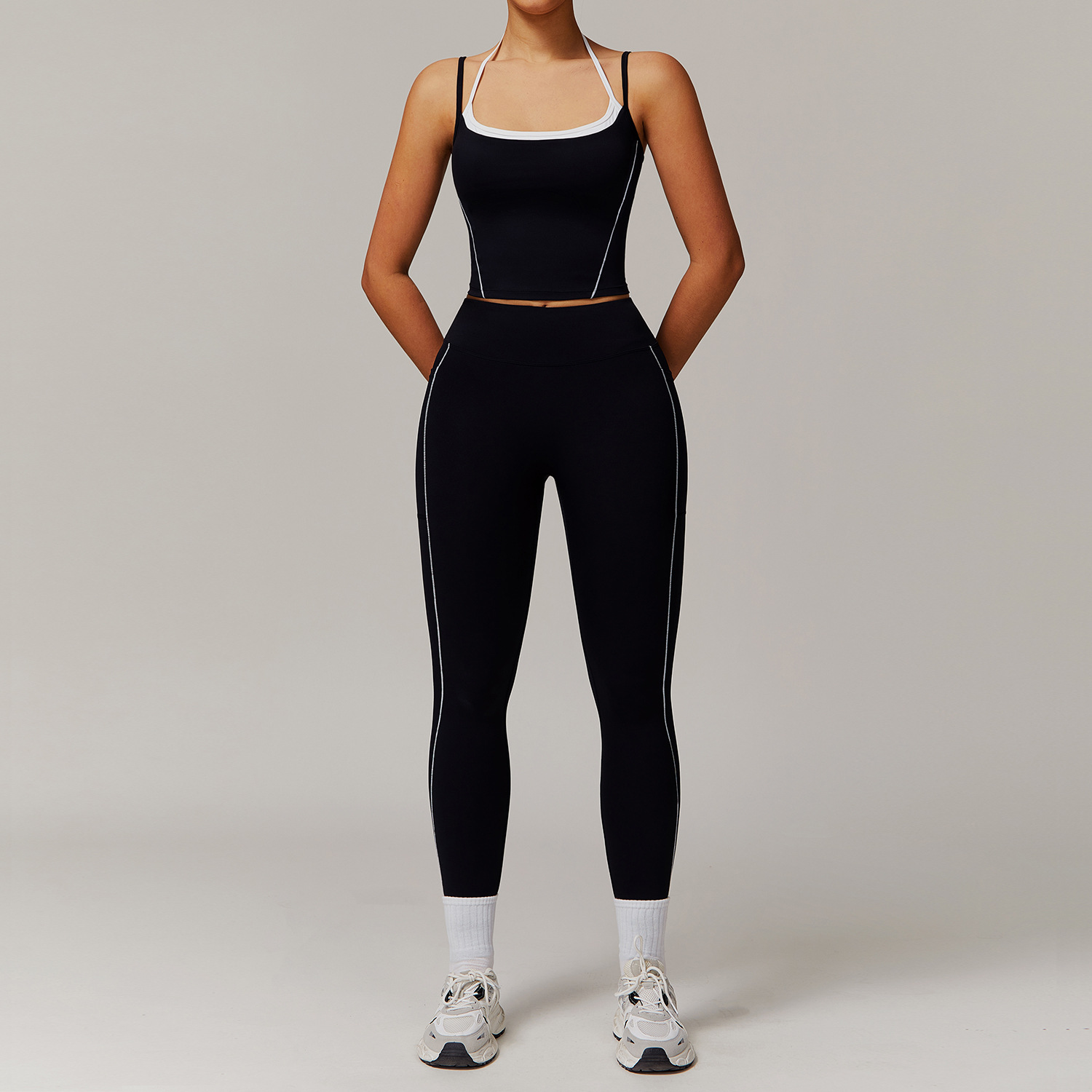 Soft Fabric Sculpted Yoga Sets 3 Options 5009