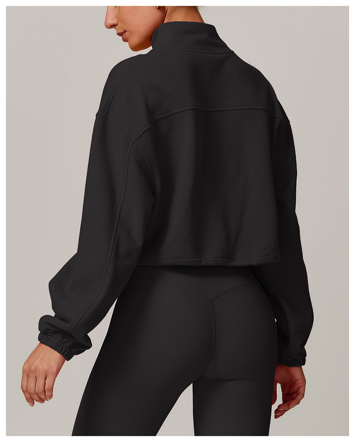 Zip Down Stand Collar Yoga Jacket 8755