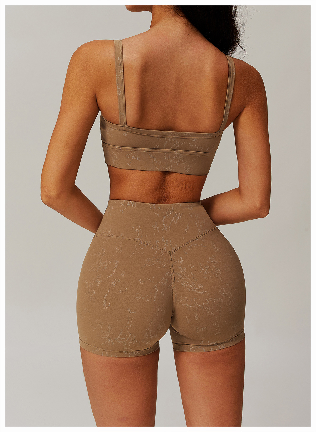 Hot Stamping Soft Fabric Yoga Bra 9140