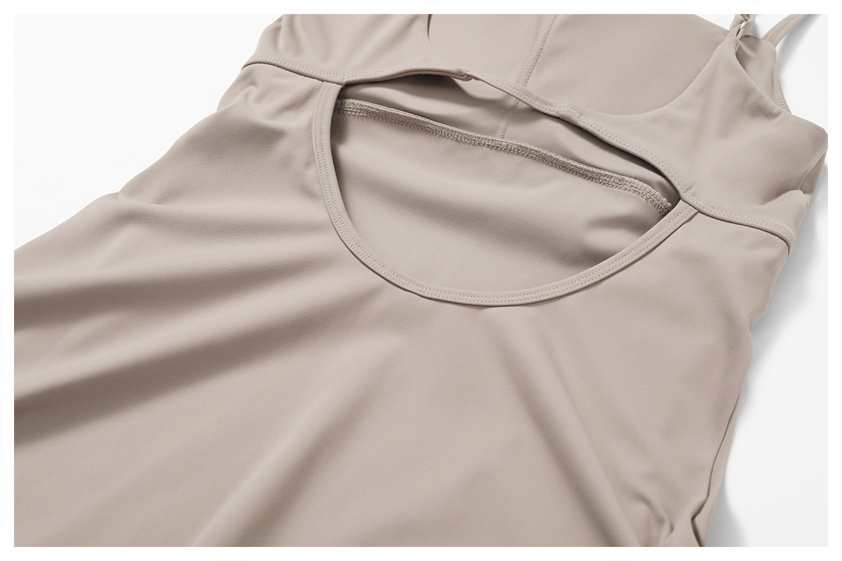 Backless Soft Fabric Tennis Dress 8676