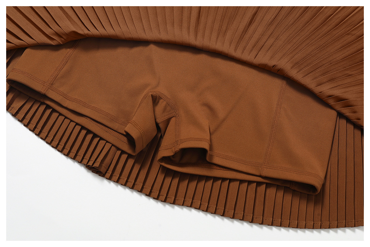 Soft Fabric Pleated Tennis Skirt 8782