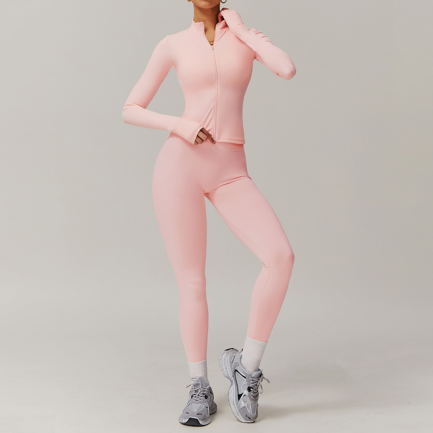 Soft Fabric And Seamless Scrunch Yoga Sets 4001