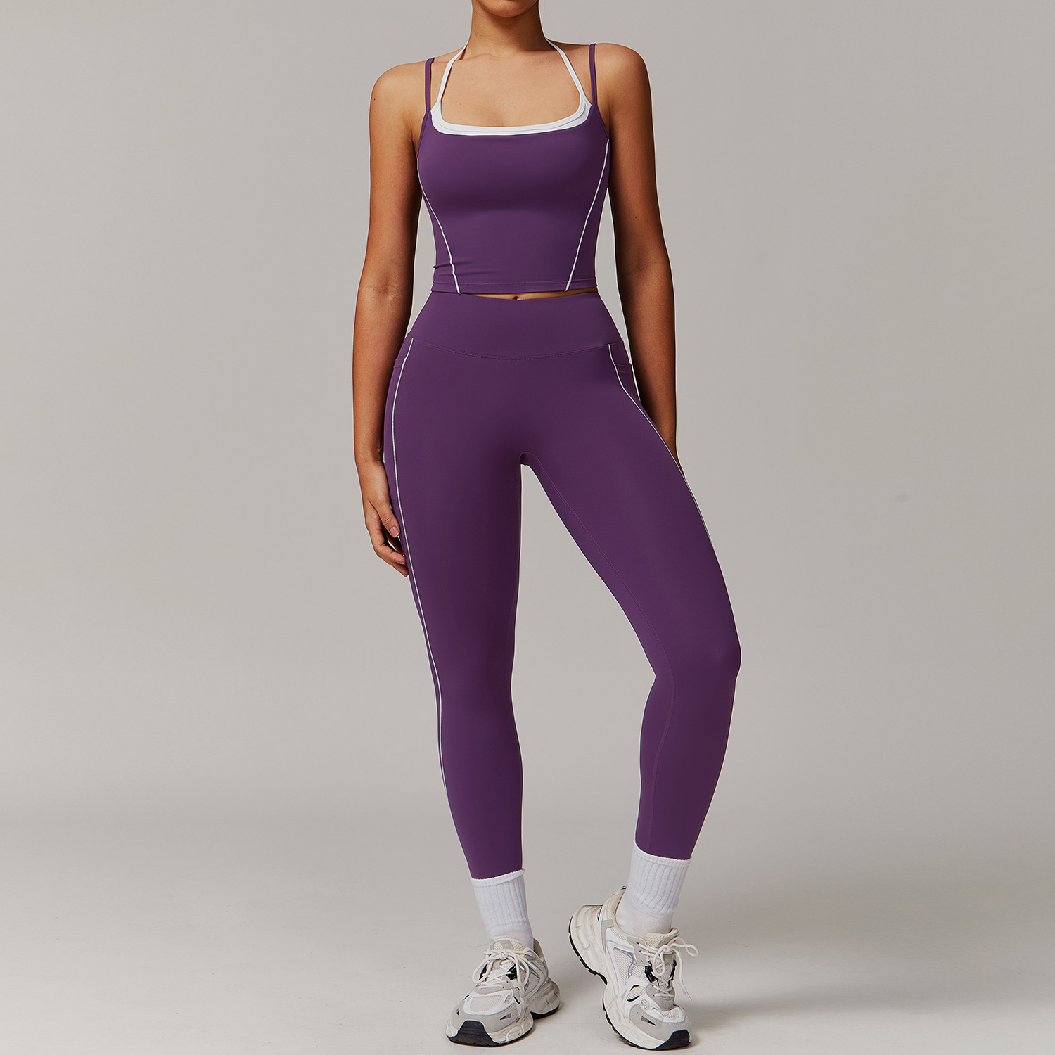 Soft Fabric Sculpted Yoga Sets 3 Options 5009